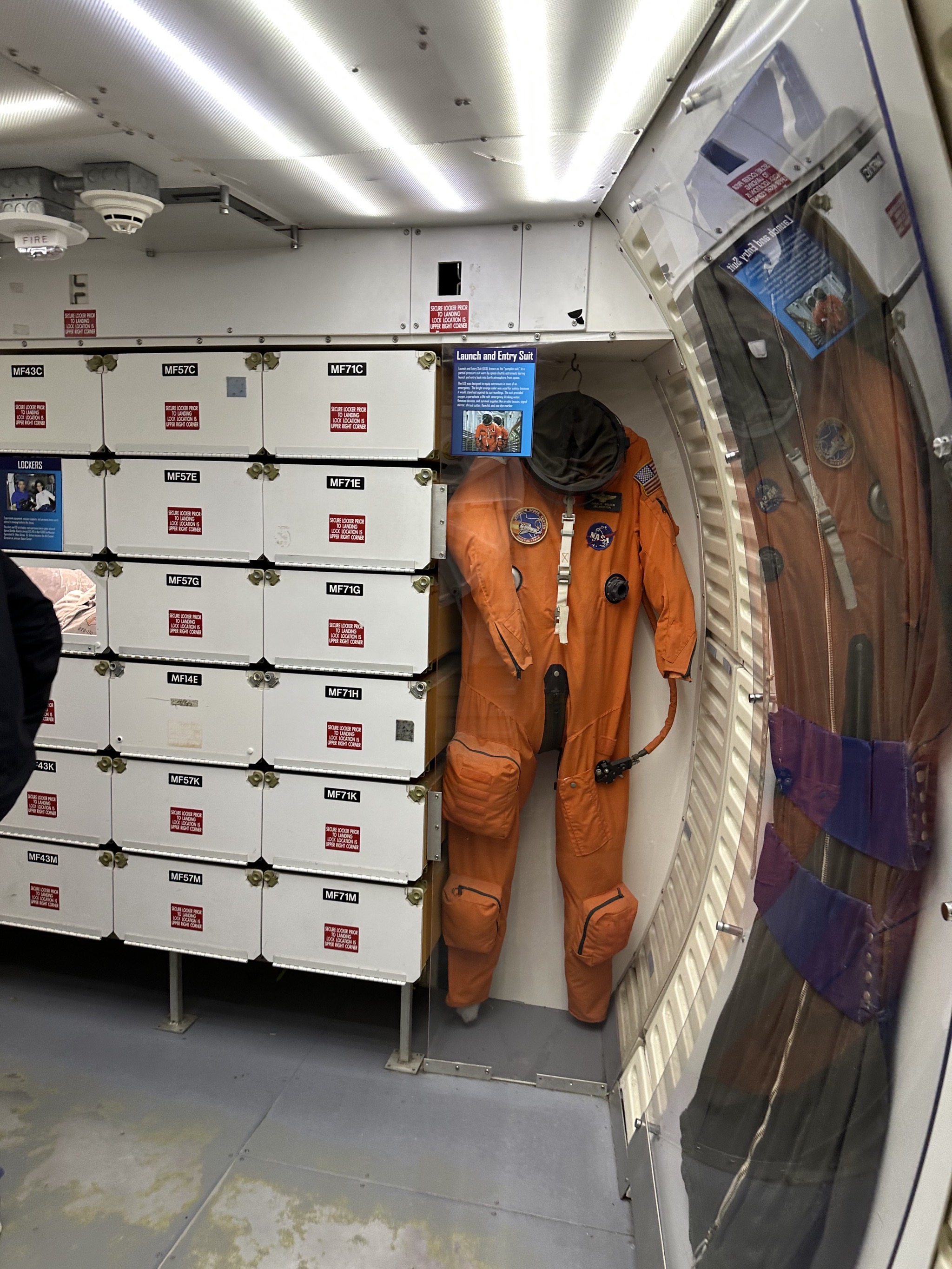 Inside shuttle