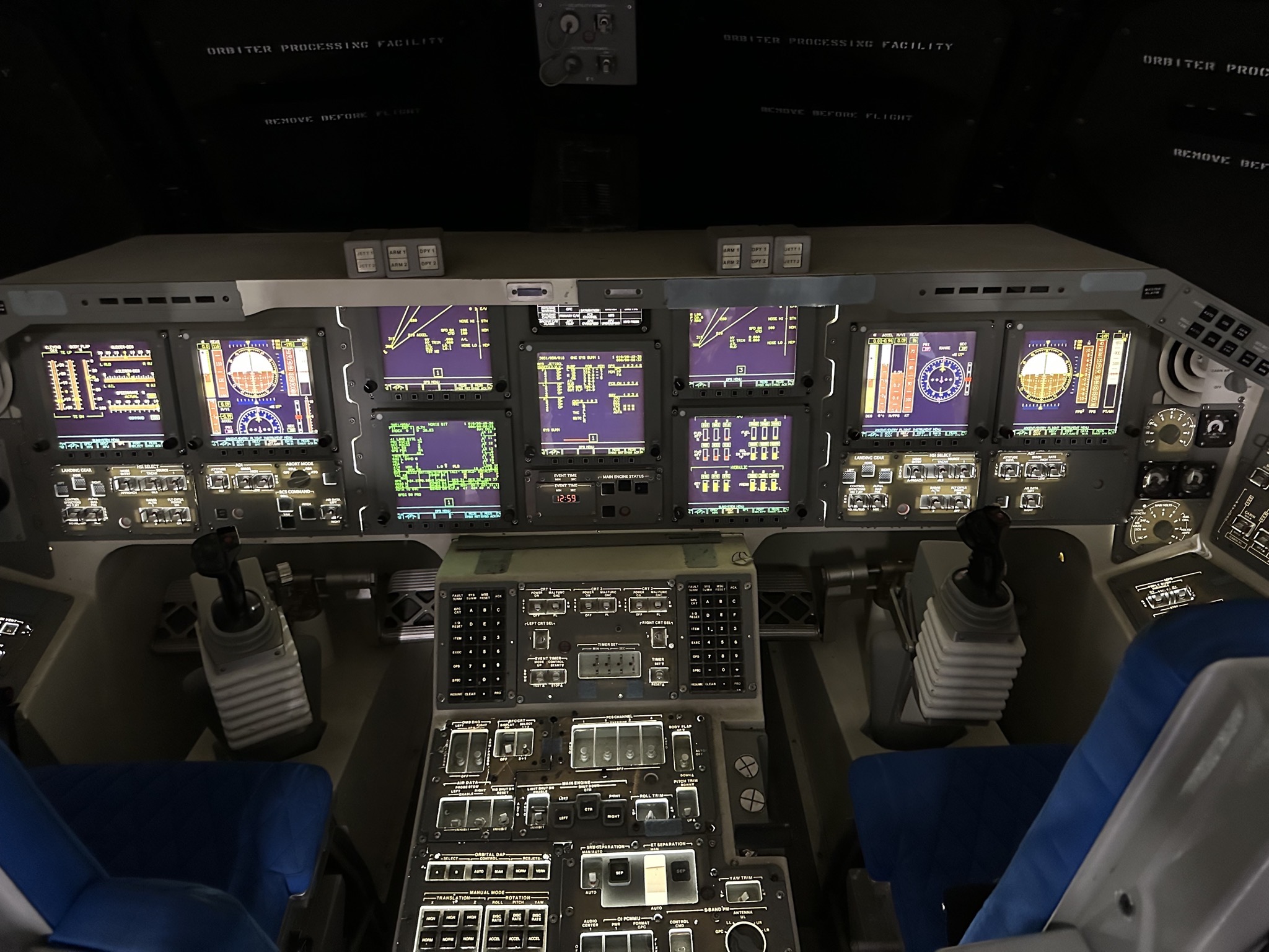 Inside shuttle