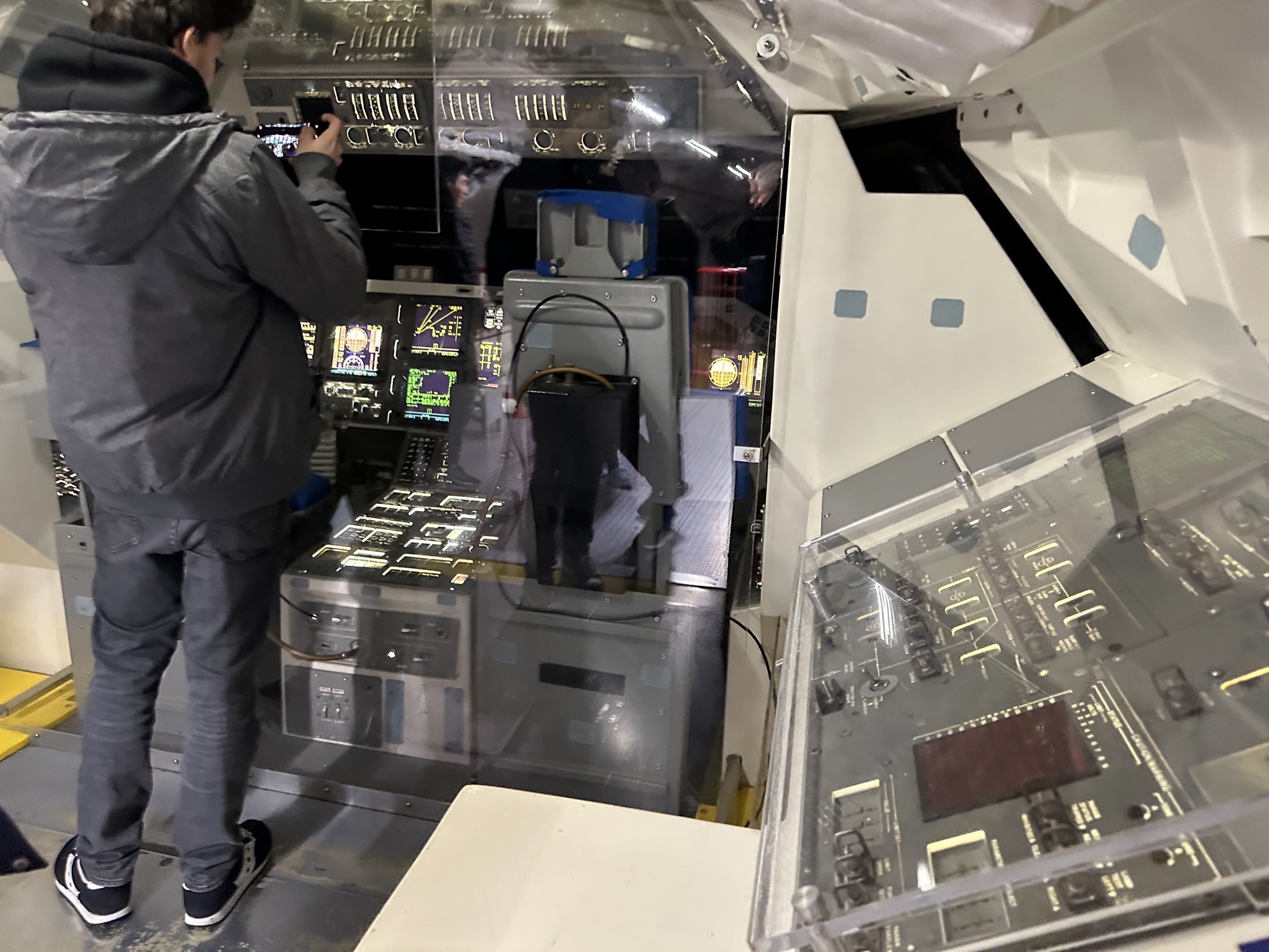 Inside shuttle