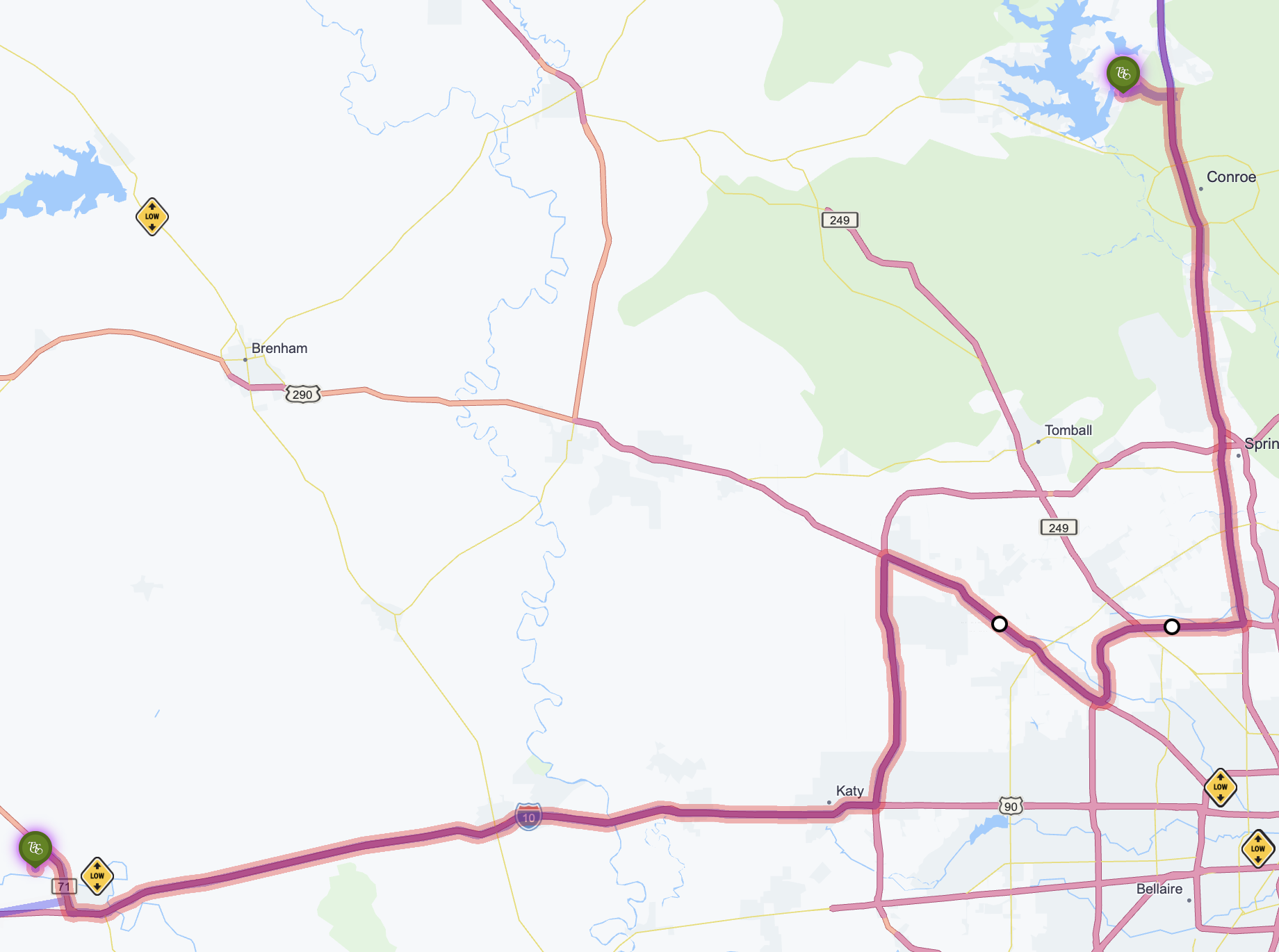 Map route
