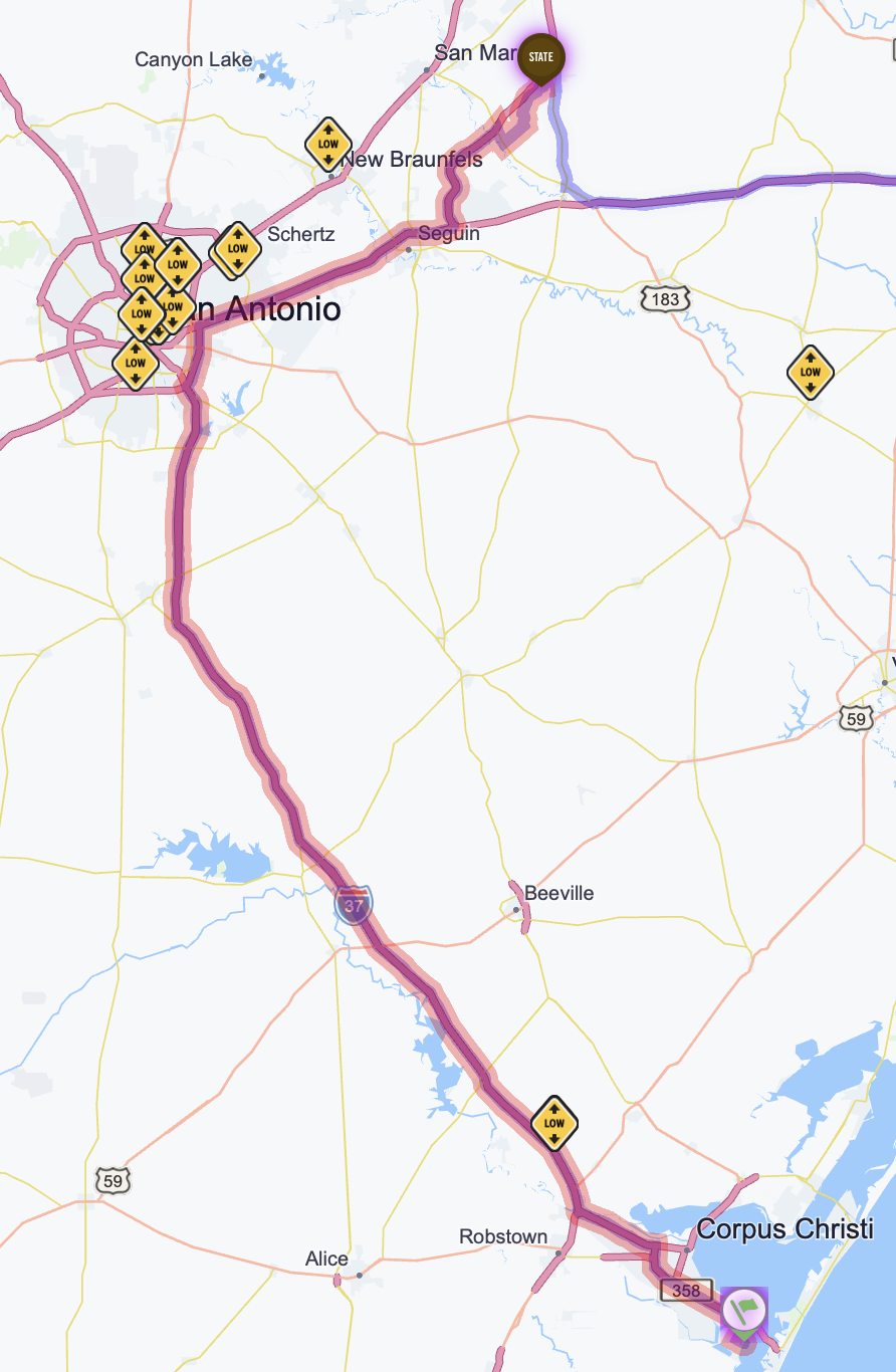 Map route