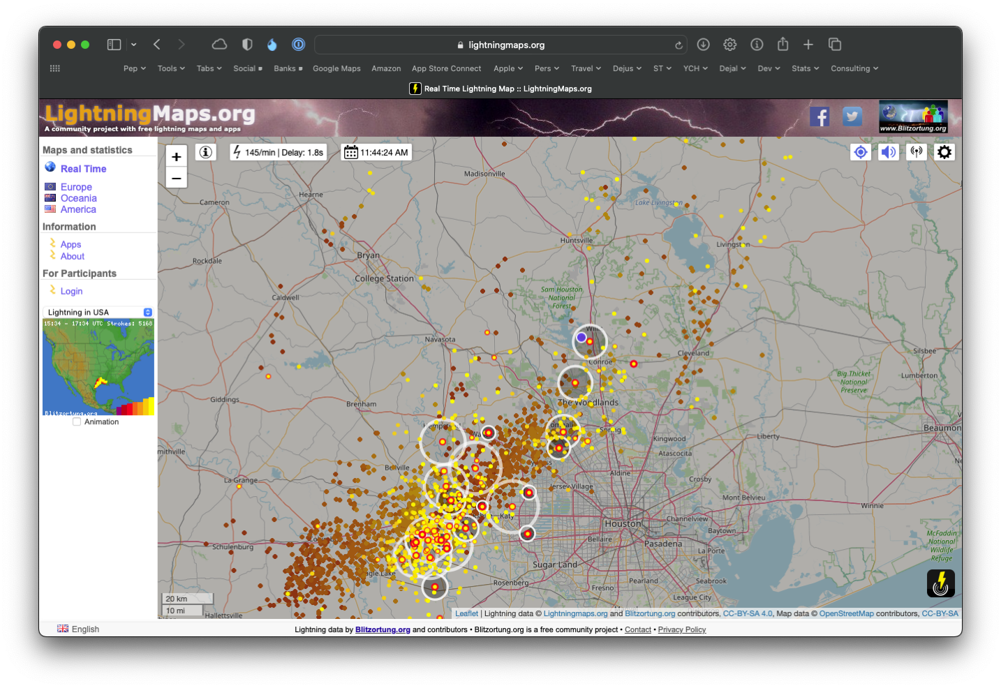 Lightning map