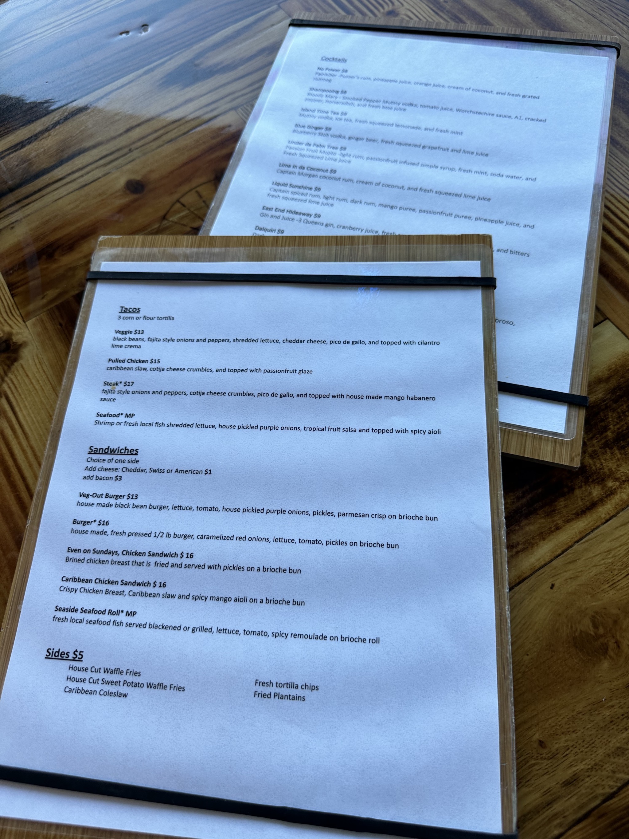 Menus