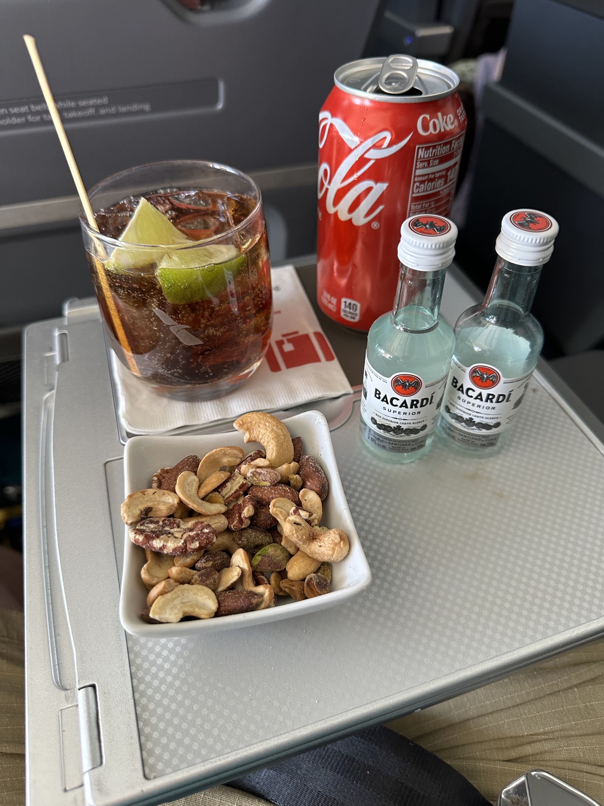 Snacks and beverage