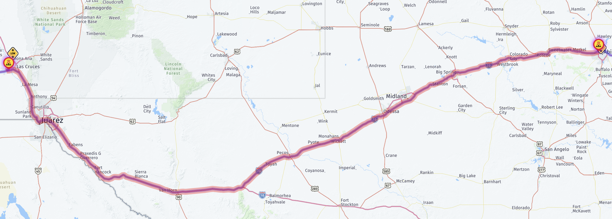 Map route