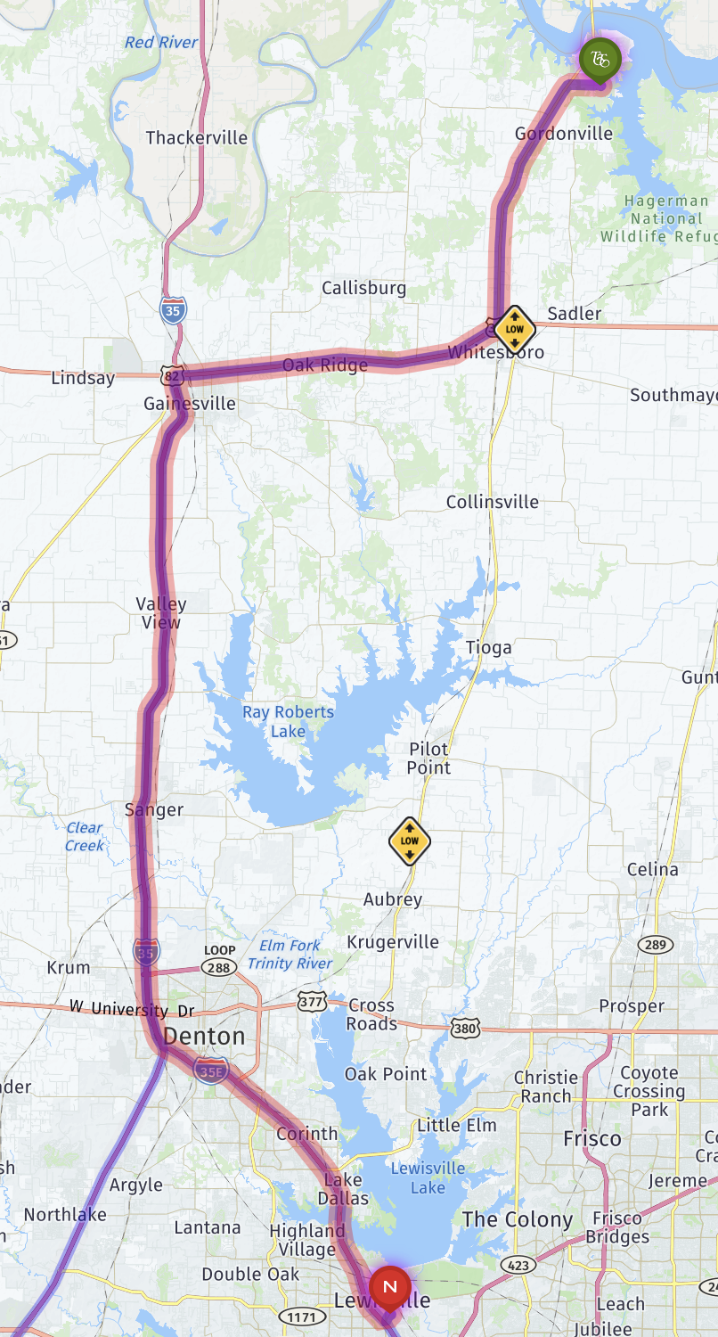 Map route