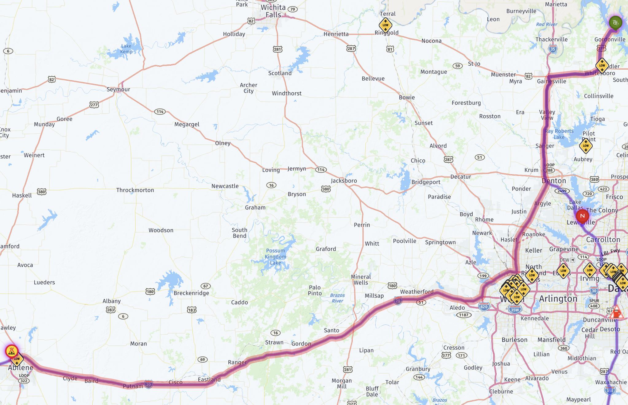 Map route