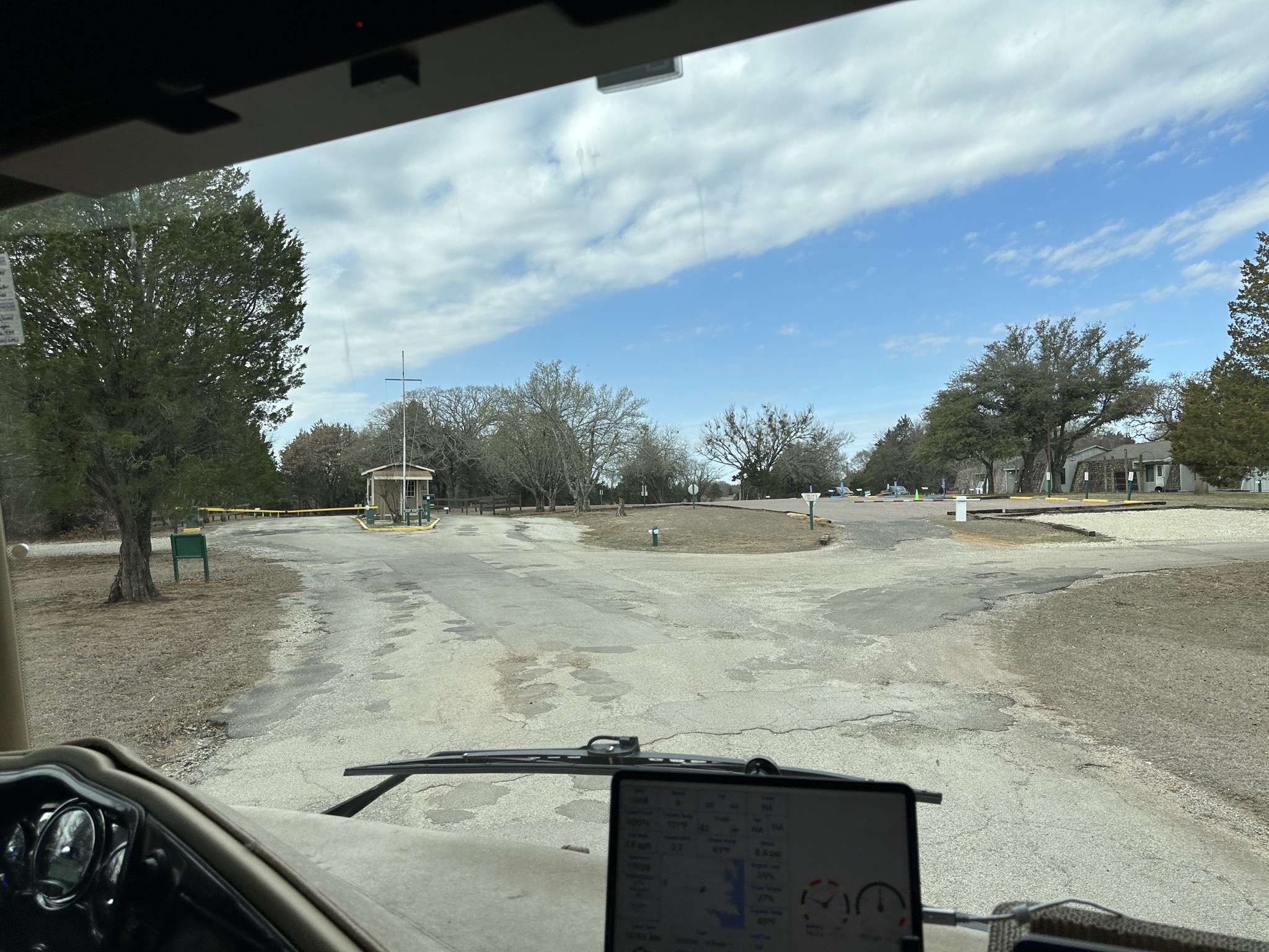 Leaving campground