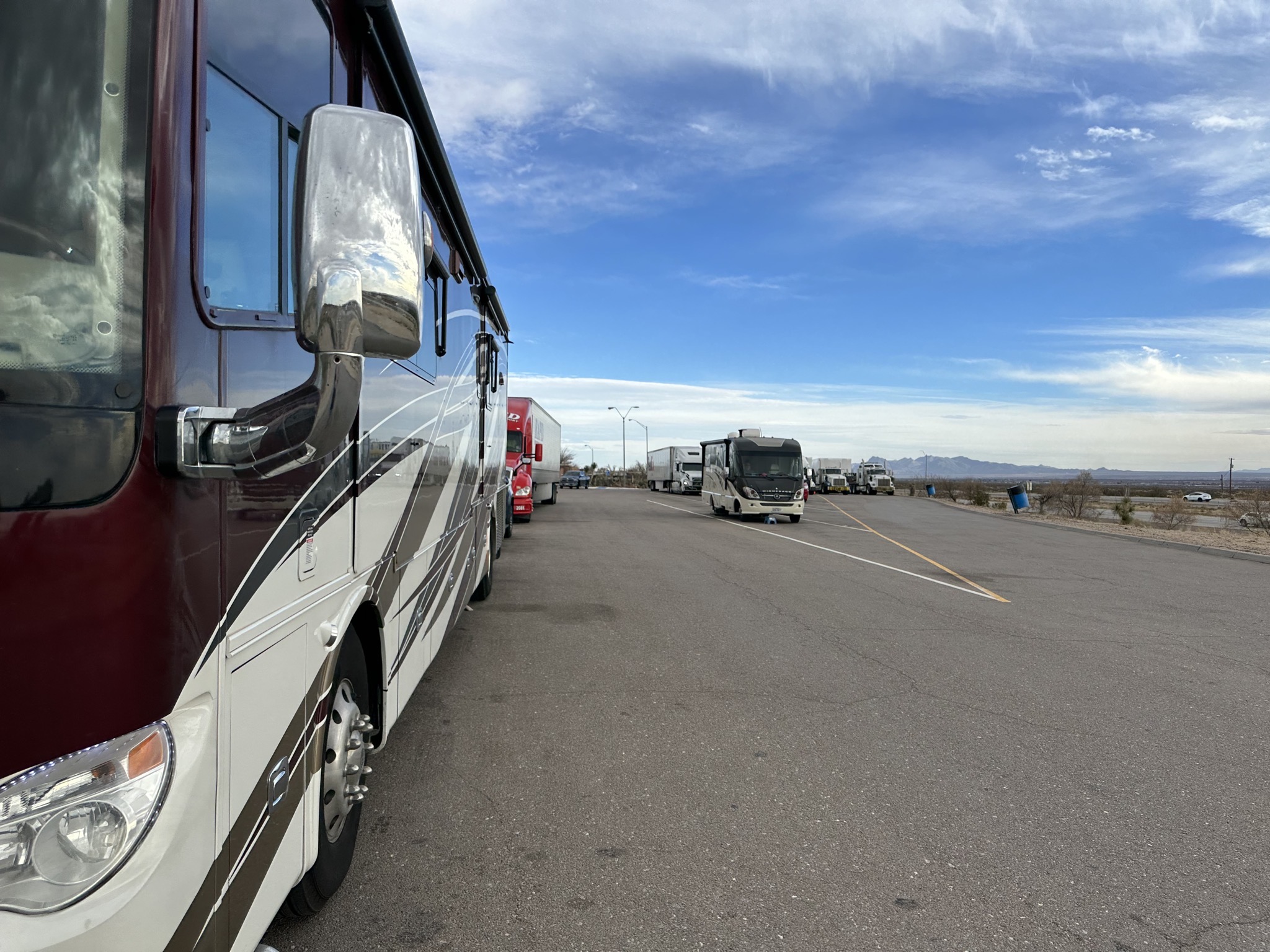 Busy rest area