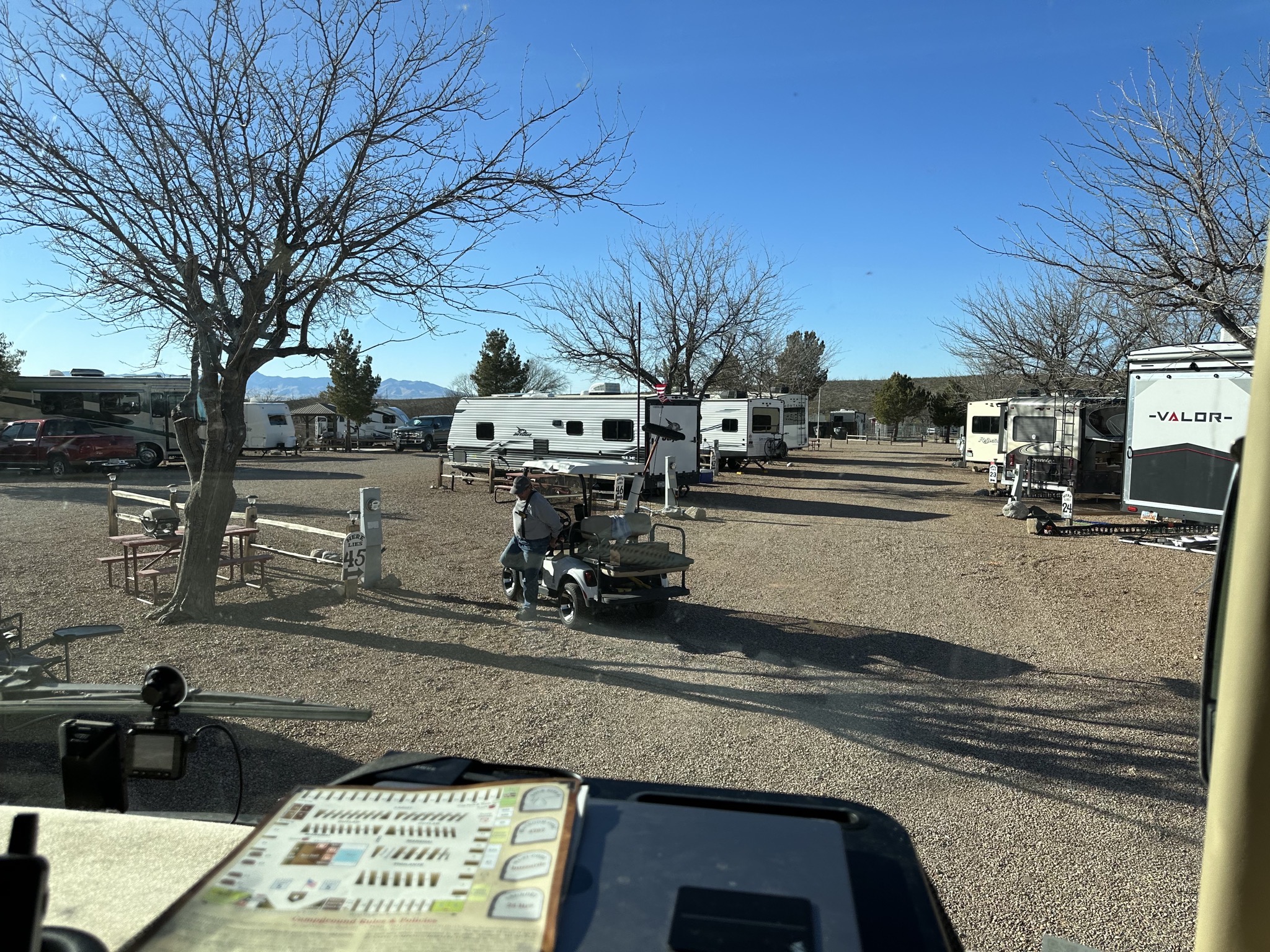 Arriving at site