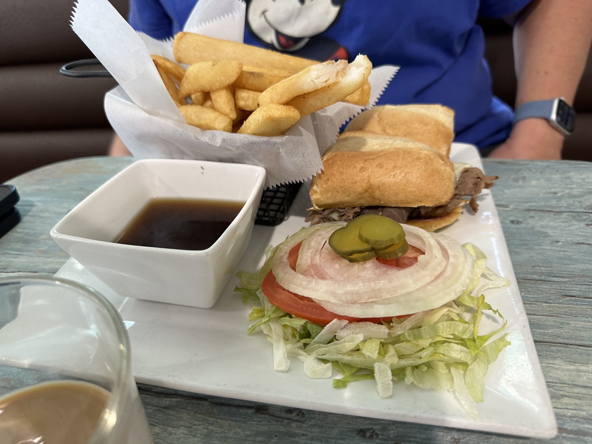 Jenn's French dip lunch