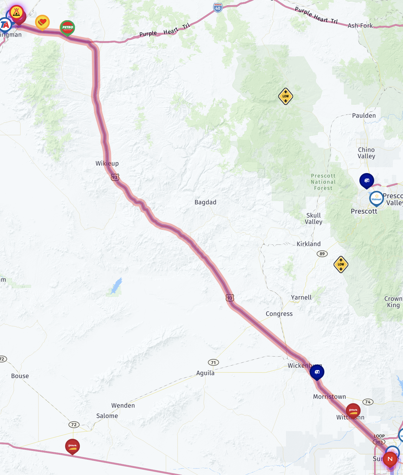 Kingman route