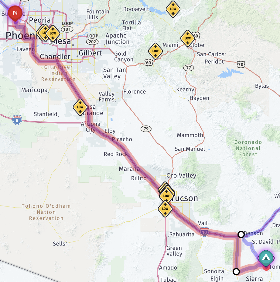 Map route