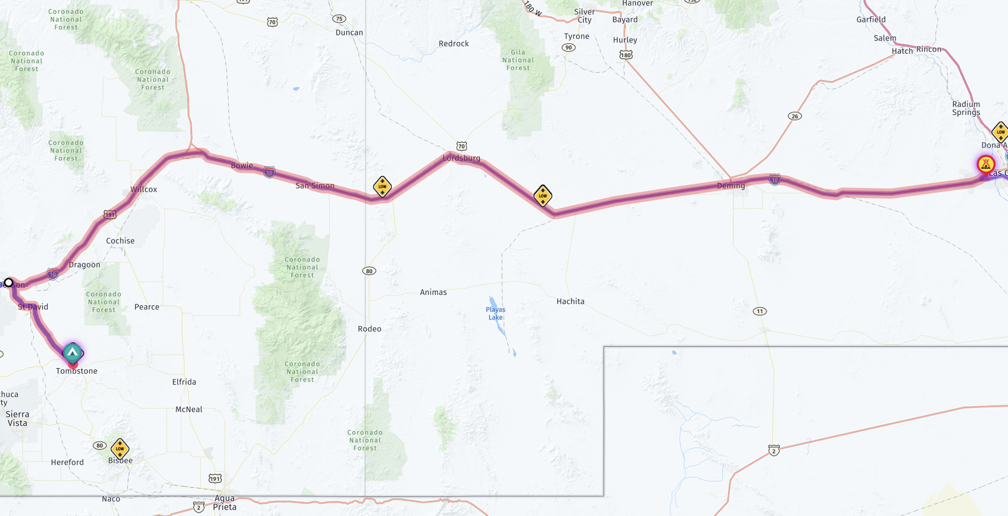 Map route