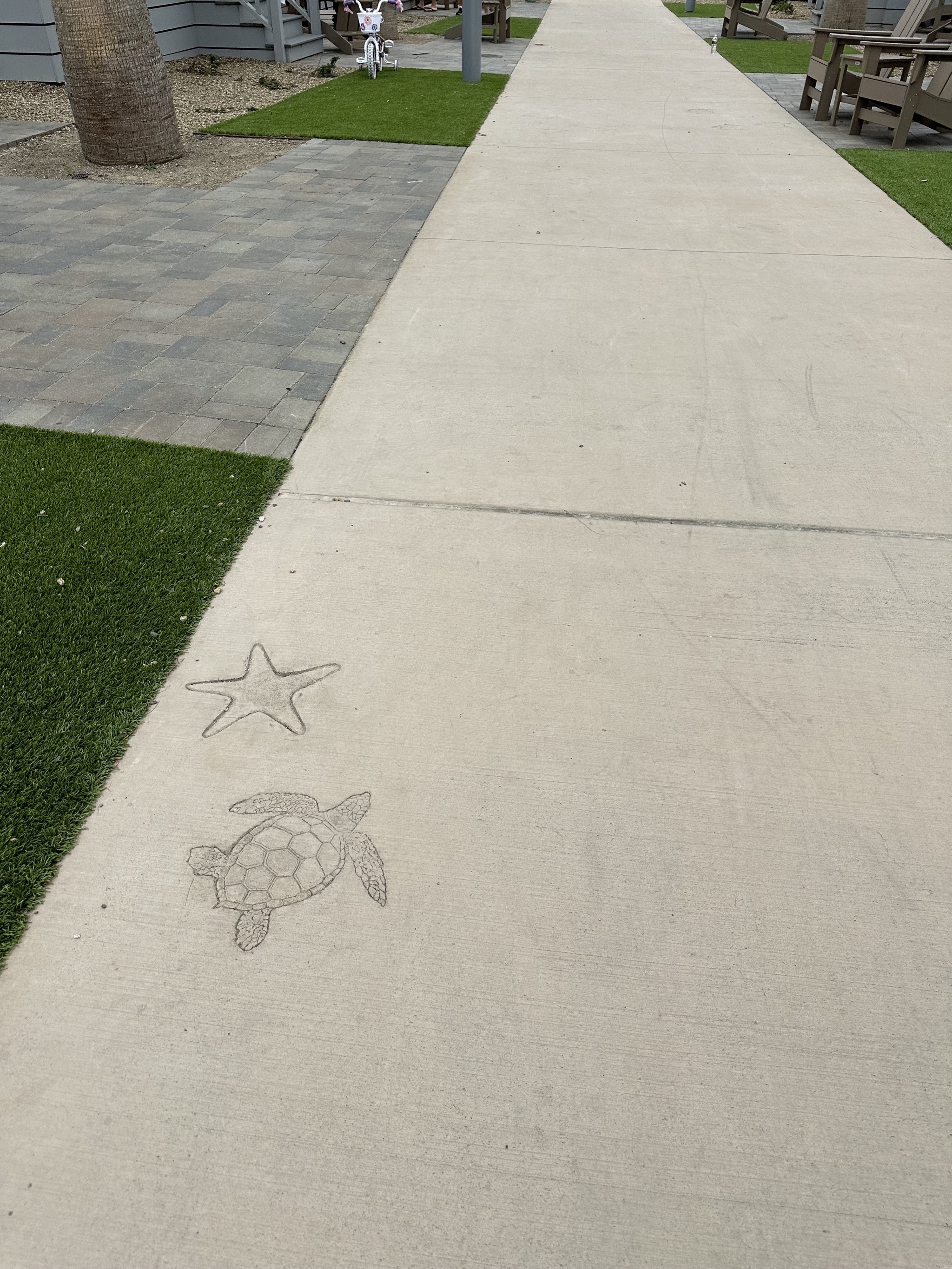 Concrete stamps