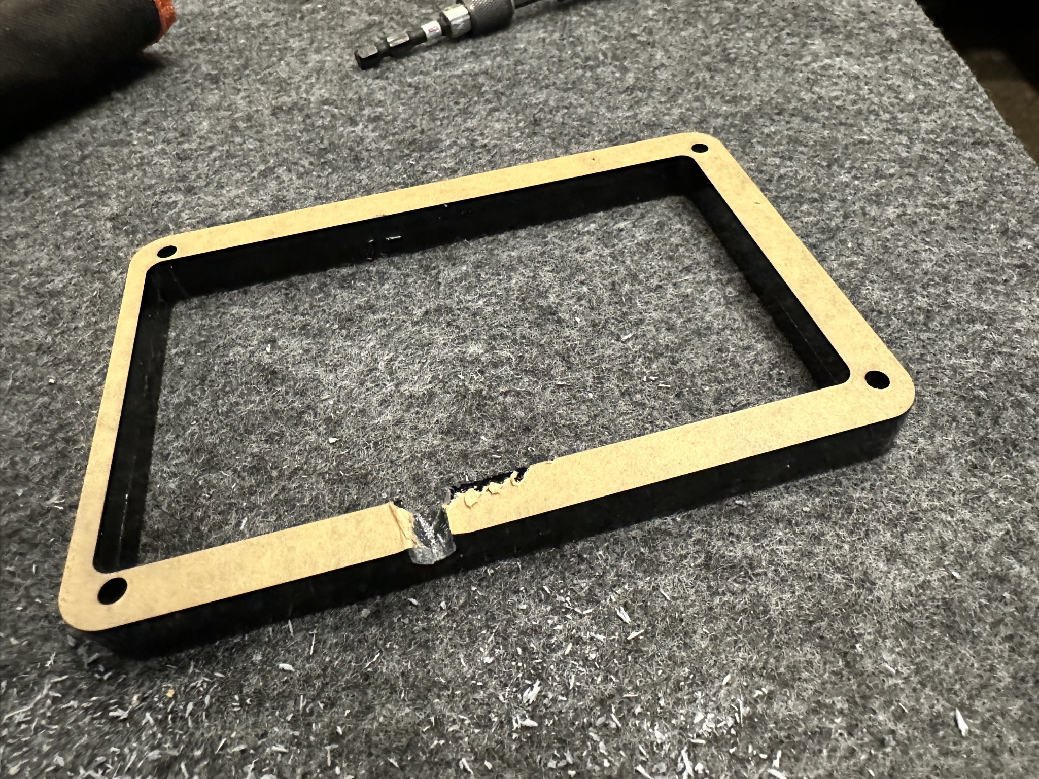 Hole in panel mount