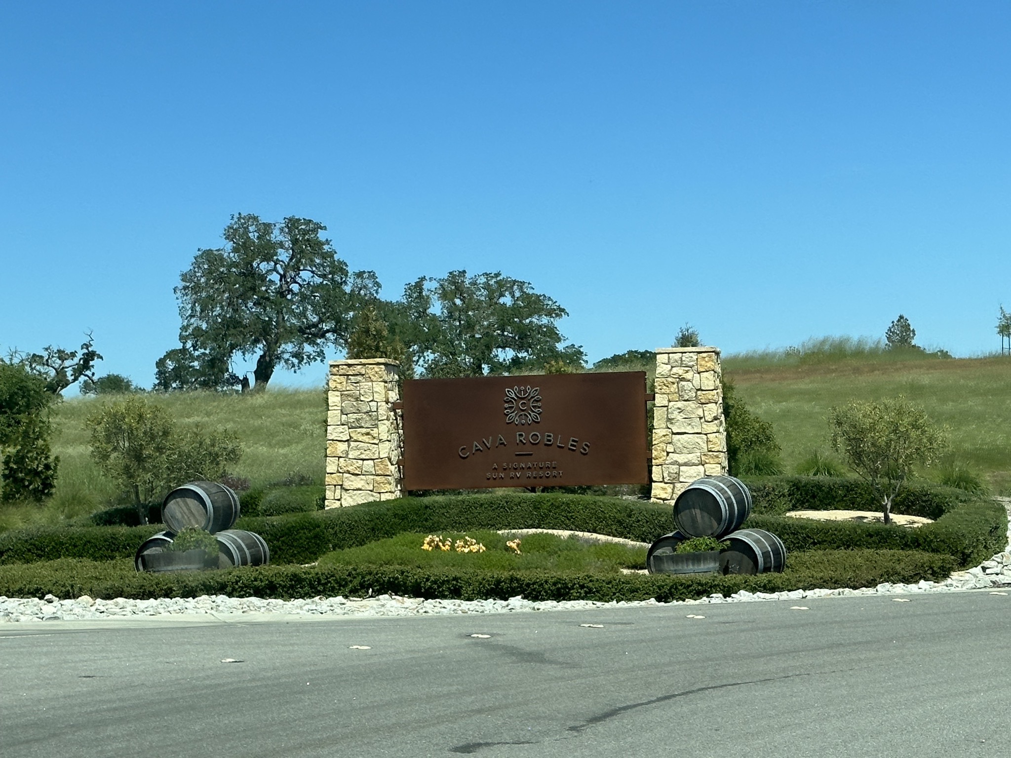 Entrance sign