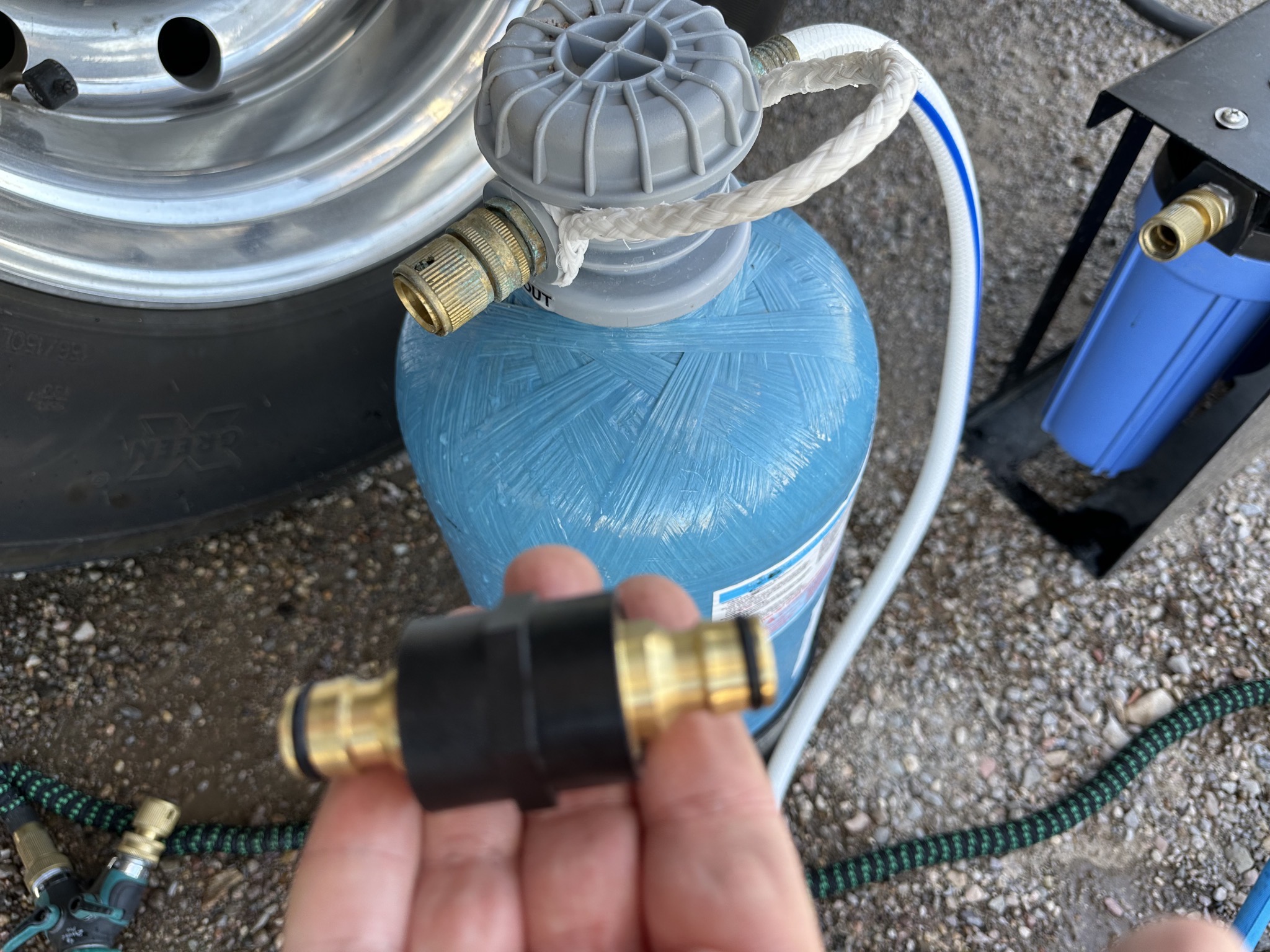 Backflush adapter