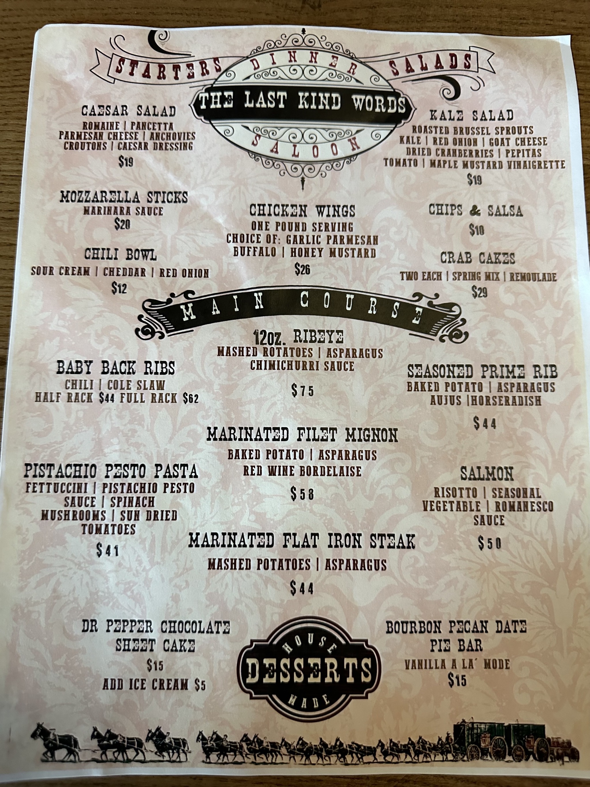 The Last Kind Words Saloon