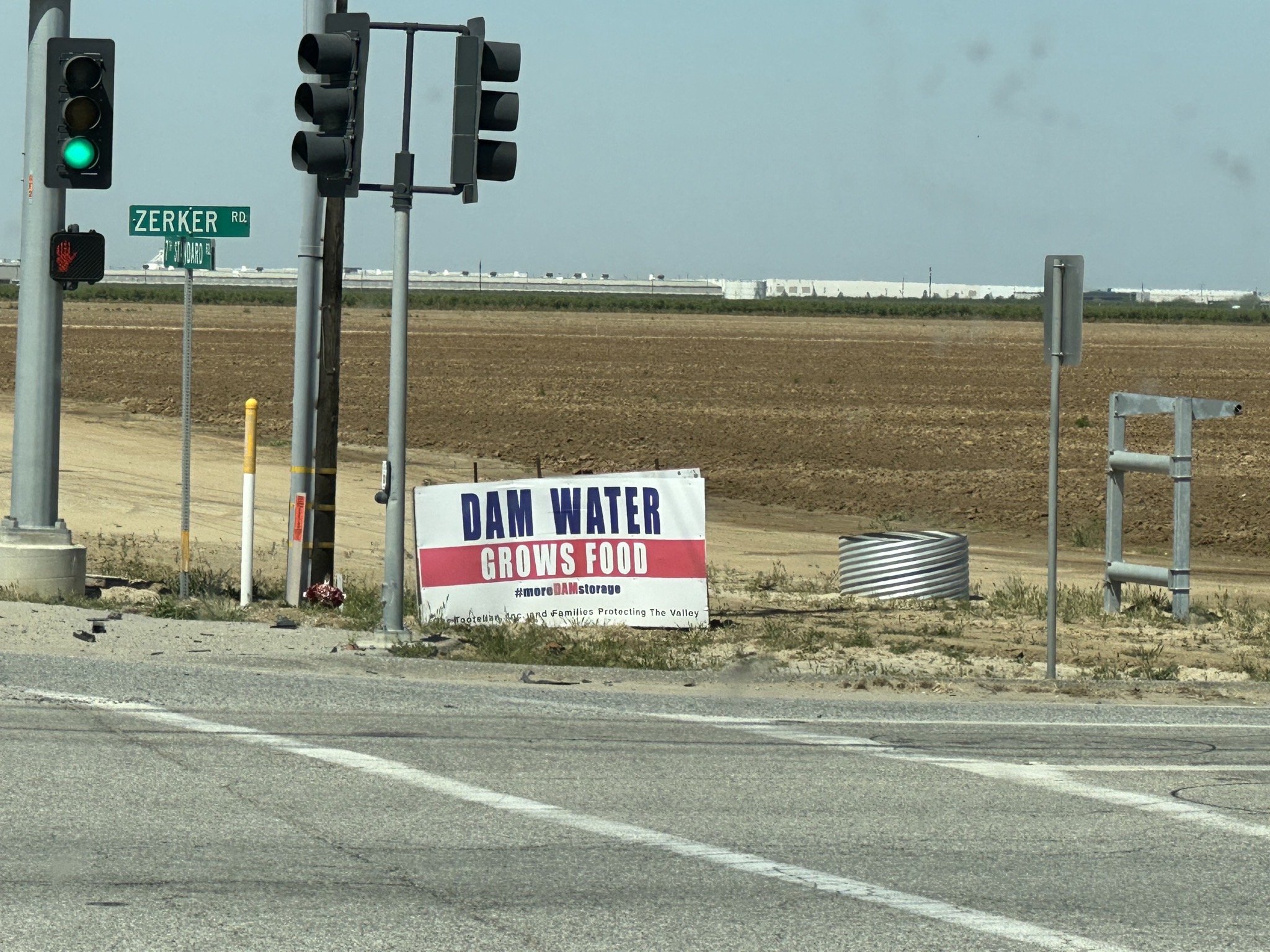 Dam water