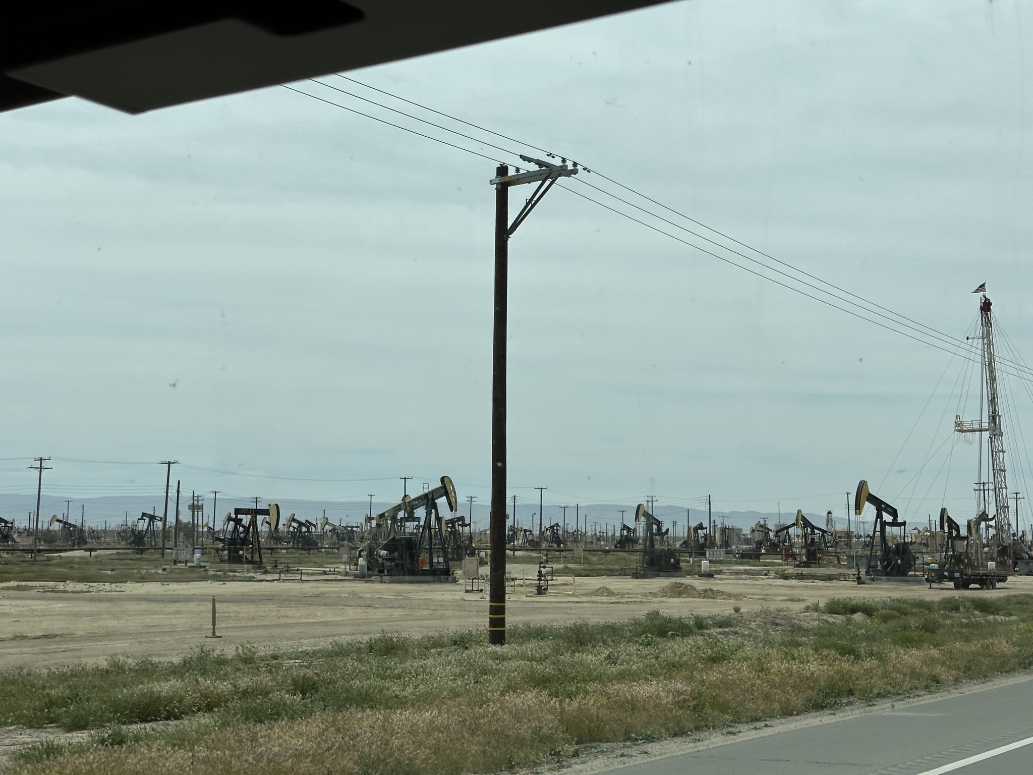 Lots of pump jacks