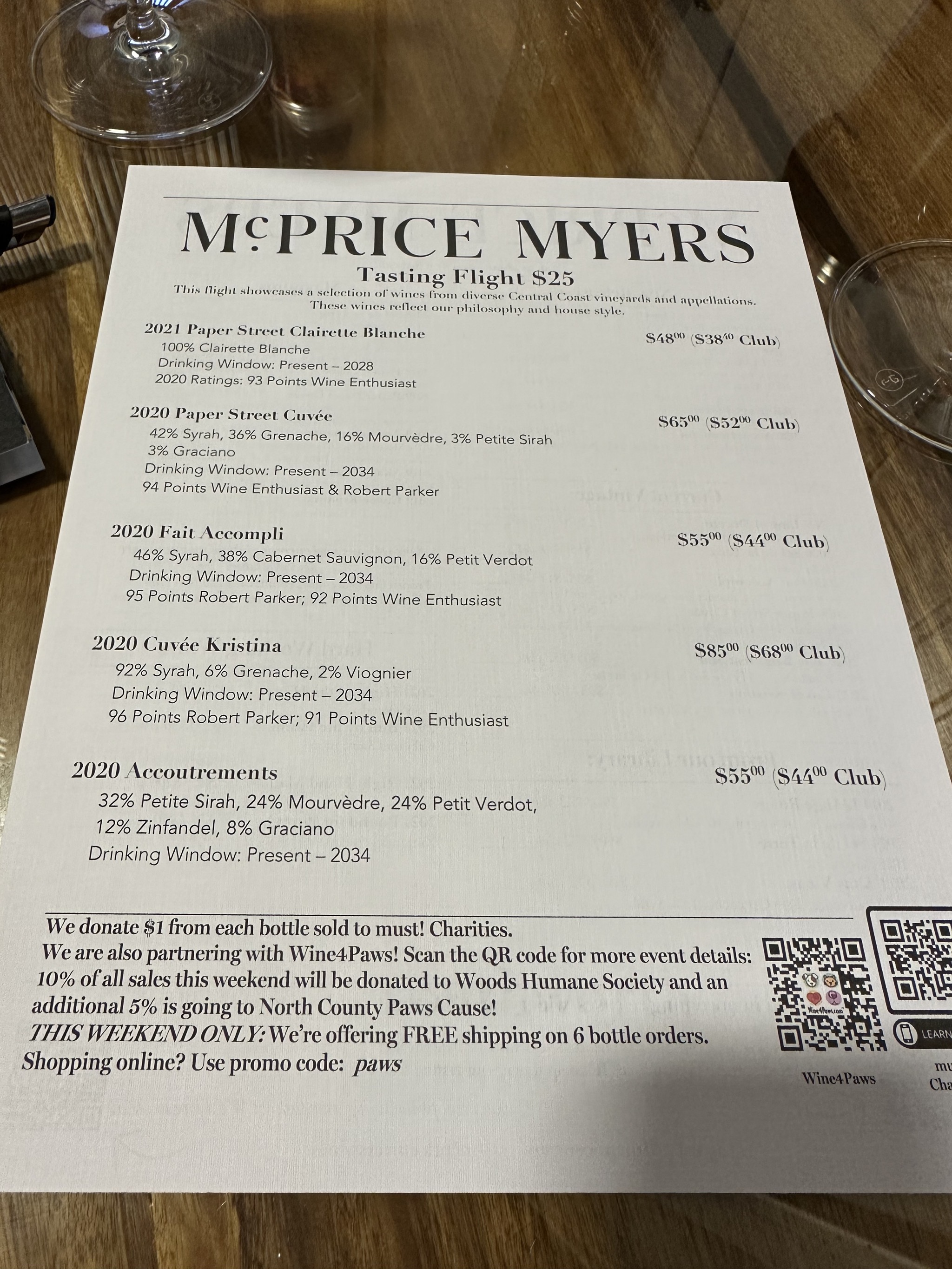 Wine tasting