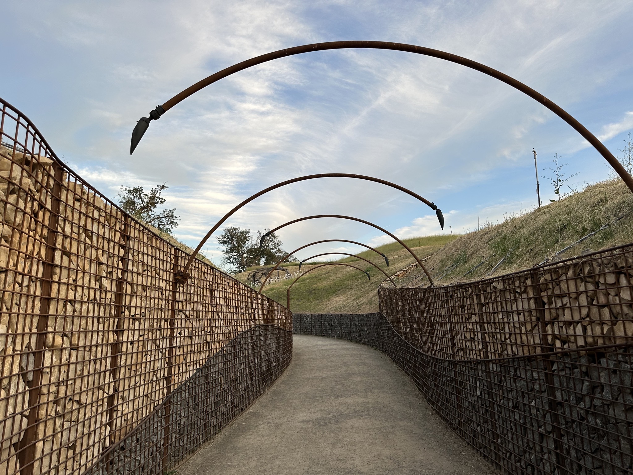 Path to the light towers