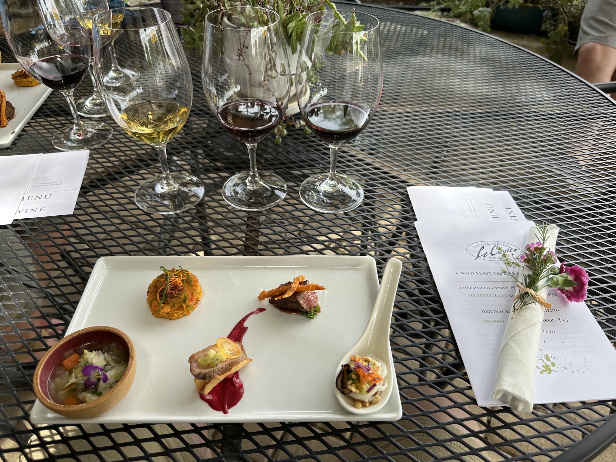 Wine and food parings