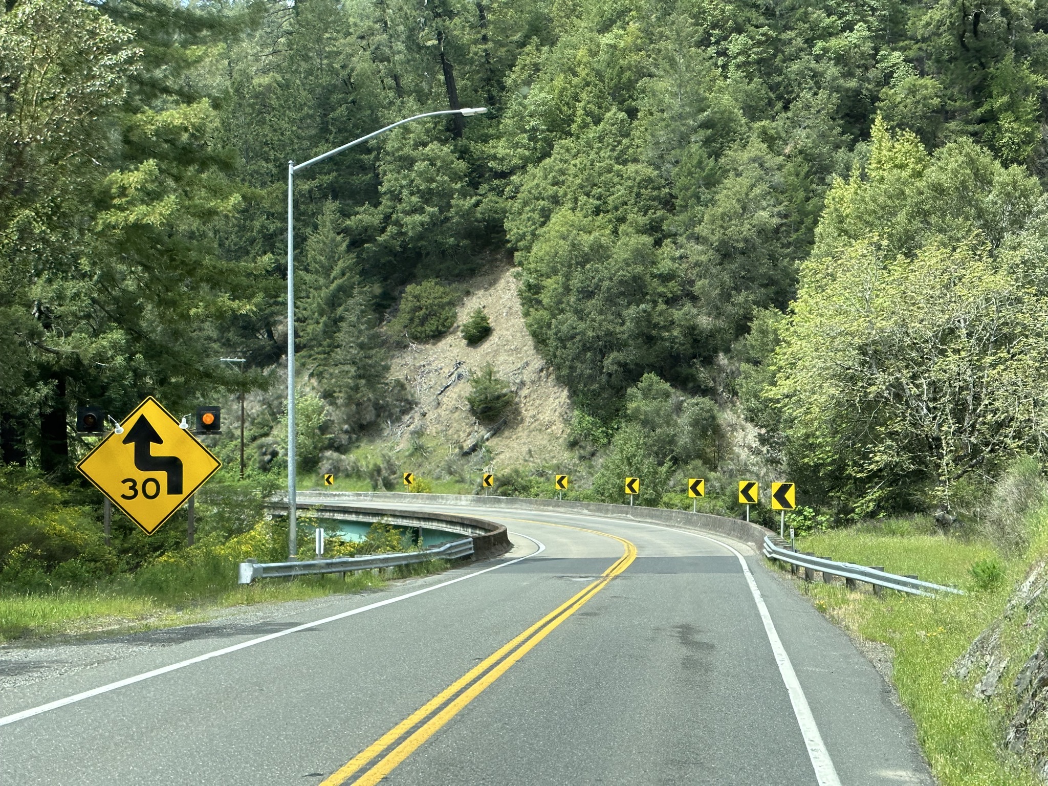 Sharp curve