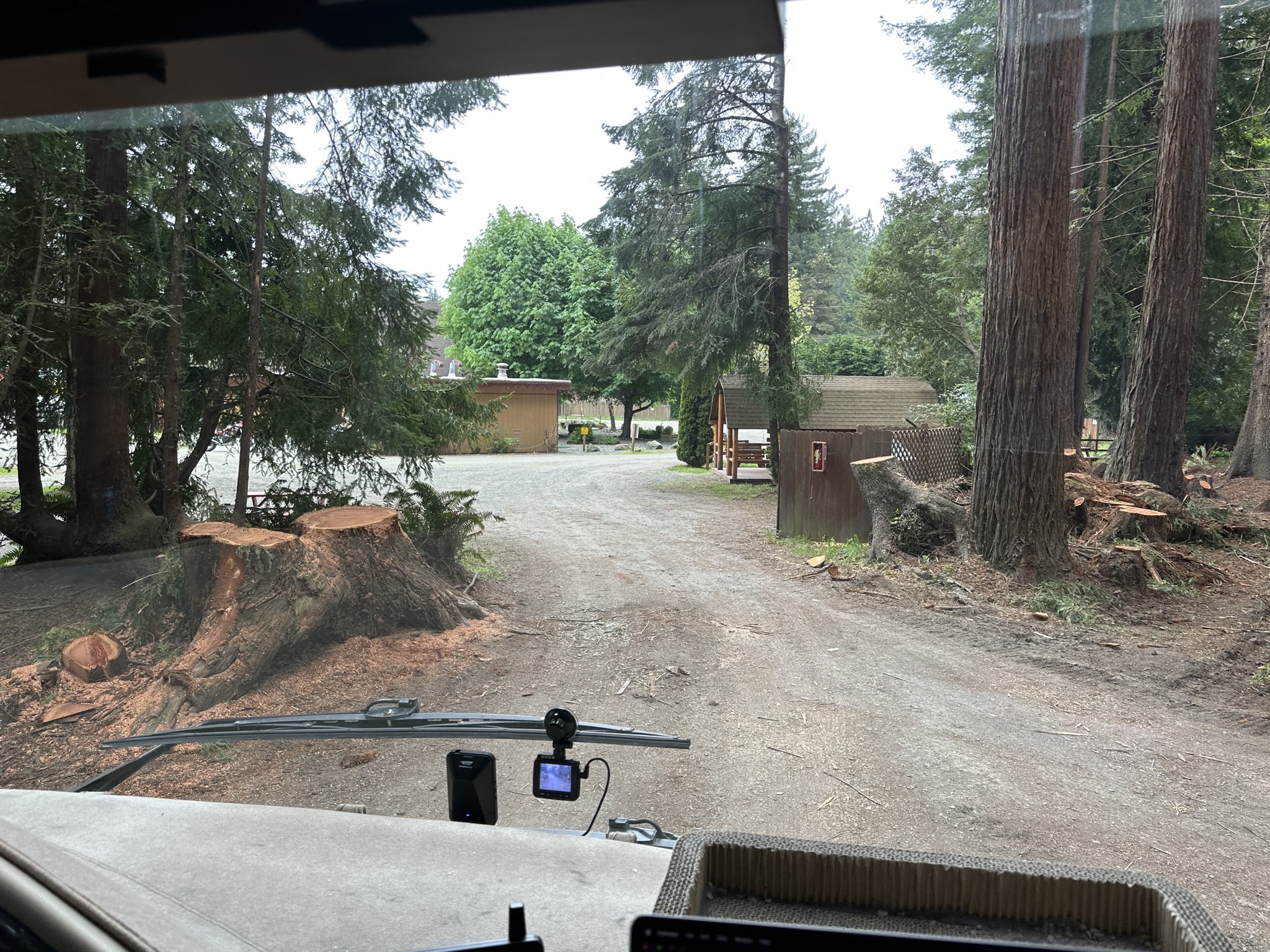 Leaving campground