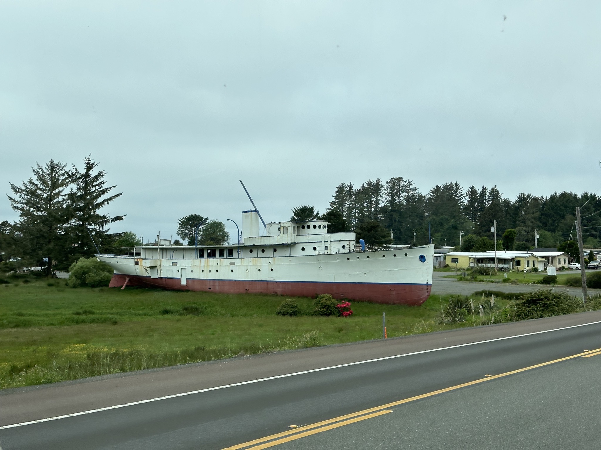 Boat on land