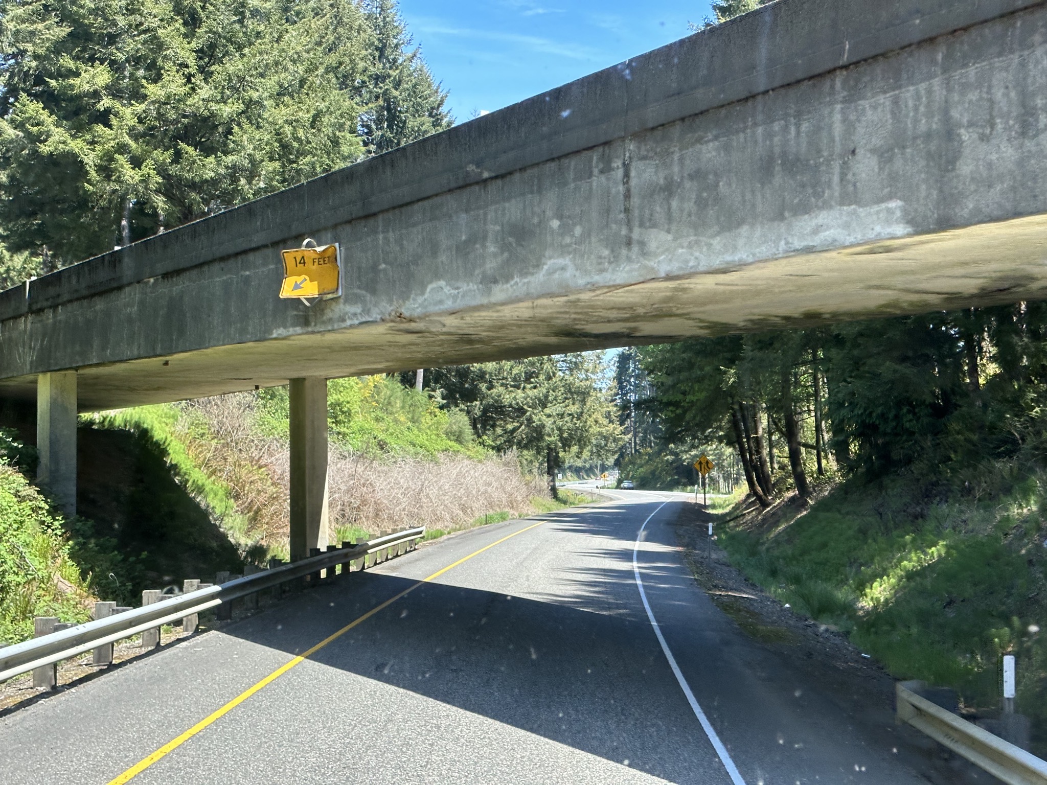 Somewhat low overpass
