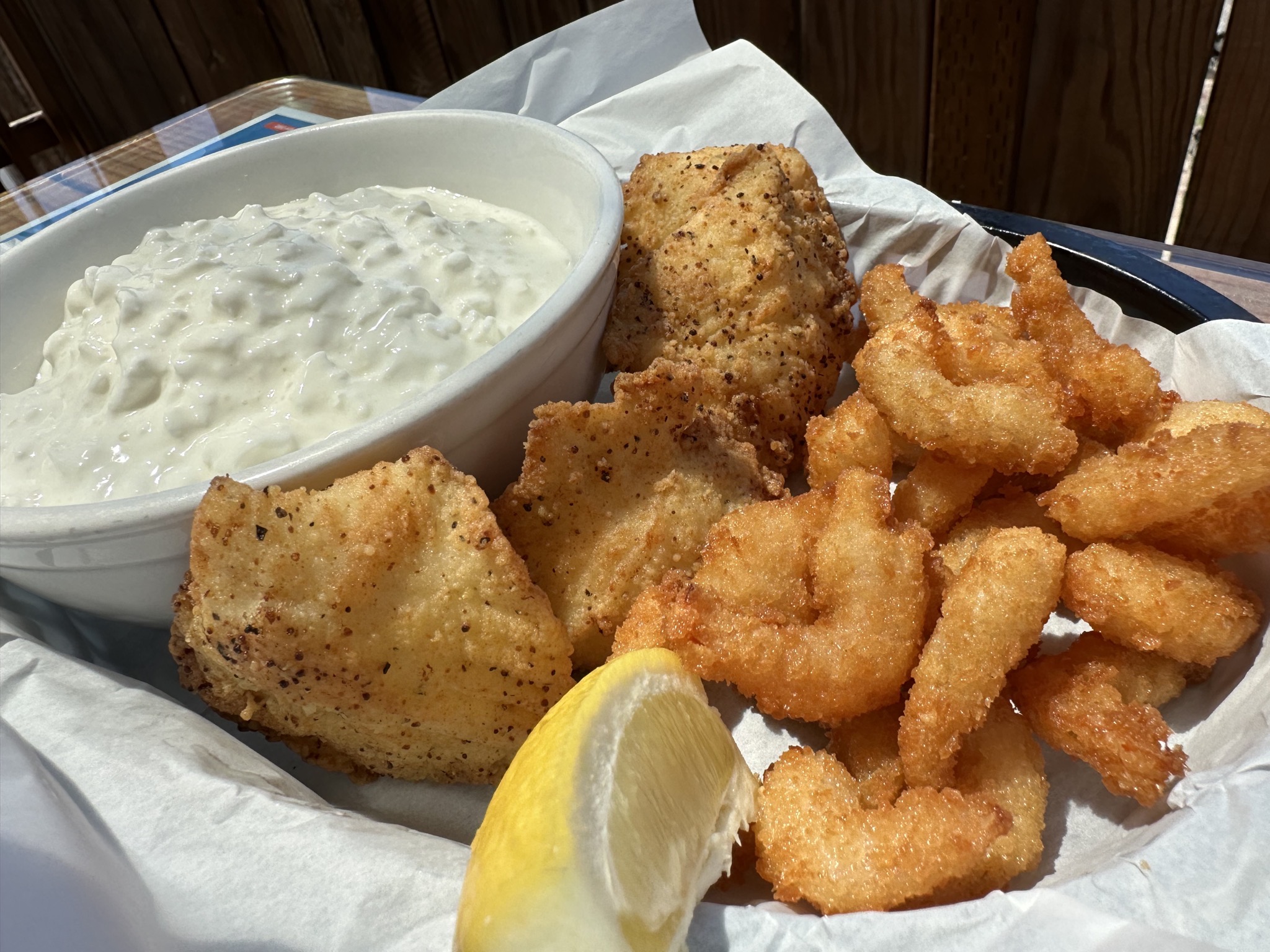 Fish and shrimp
