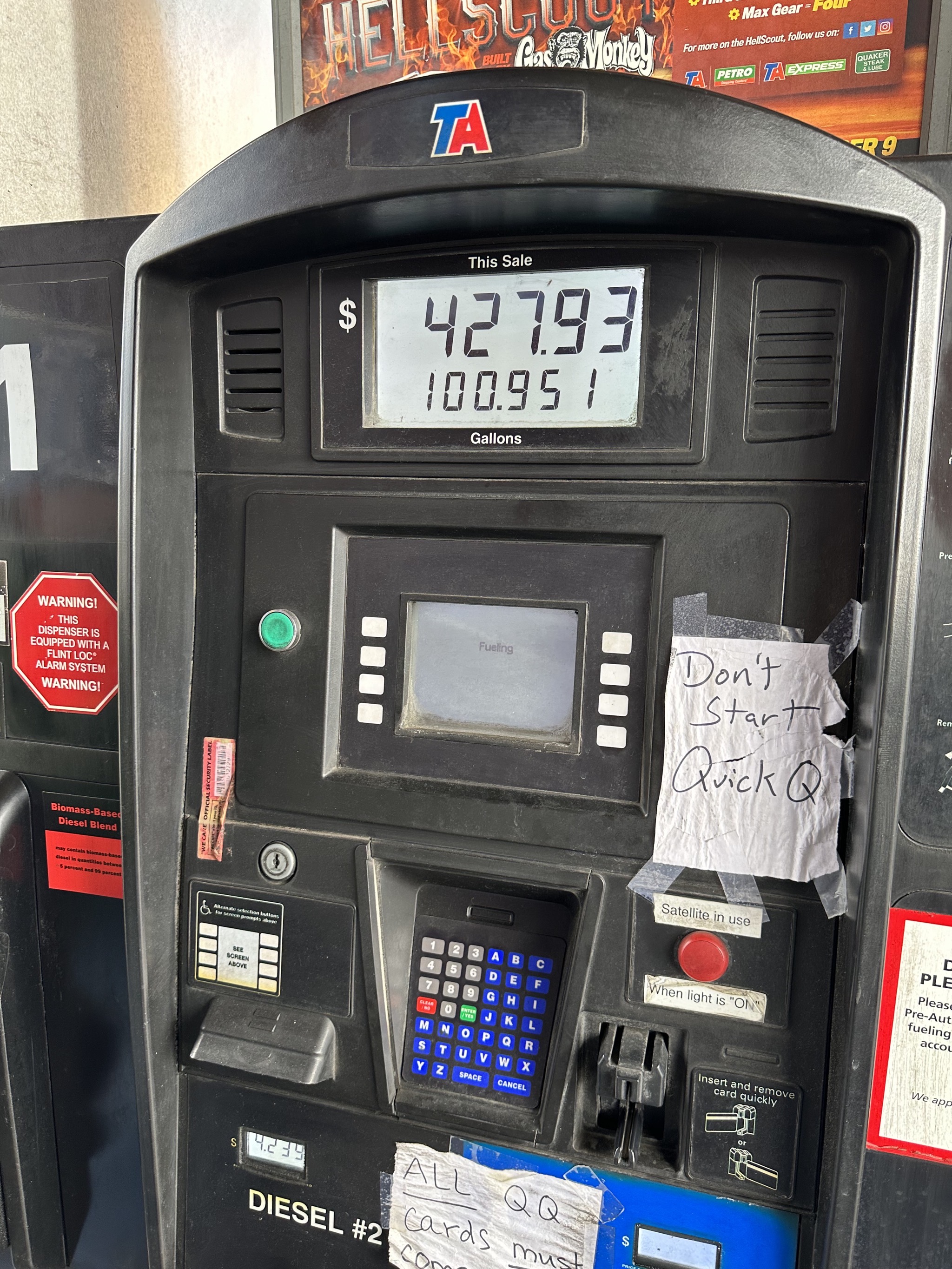 Fuel stop