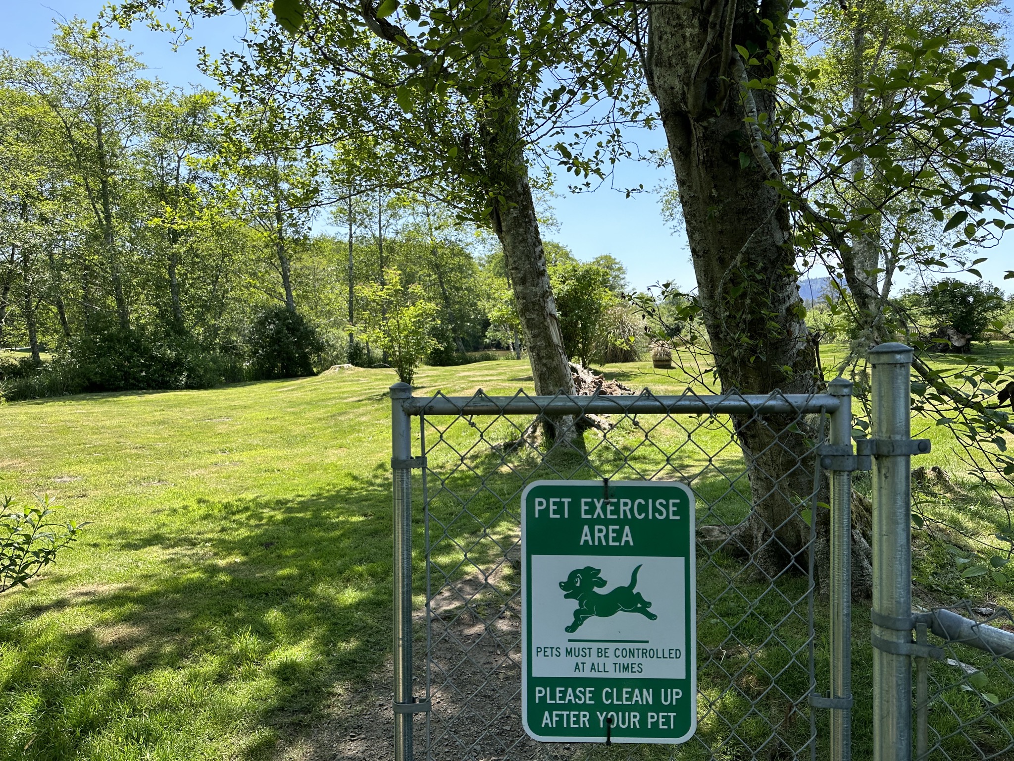 Pet exercise area