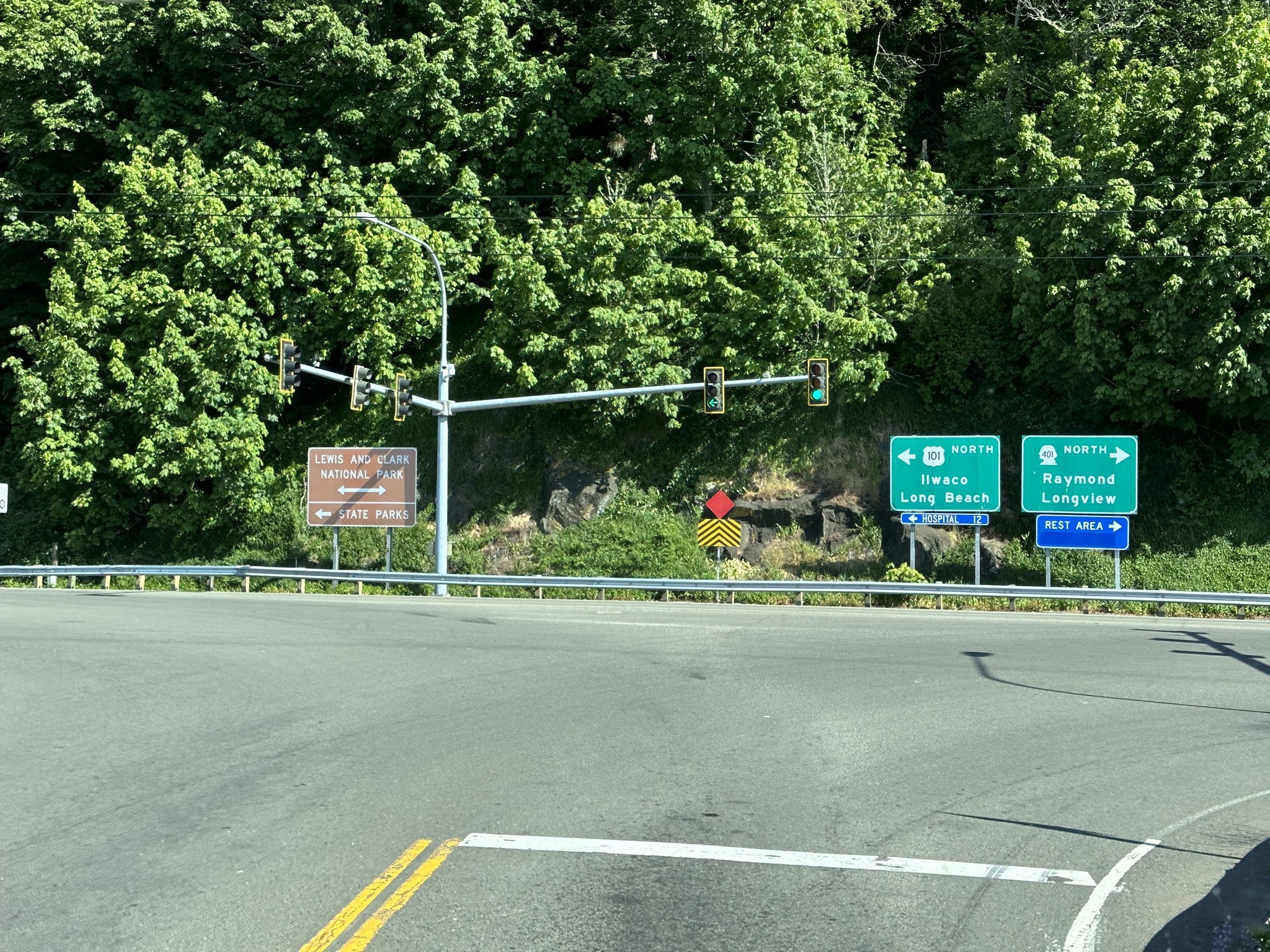 Turning left