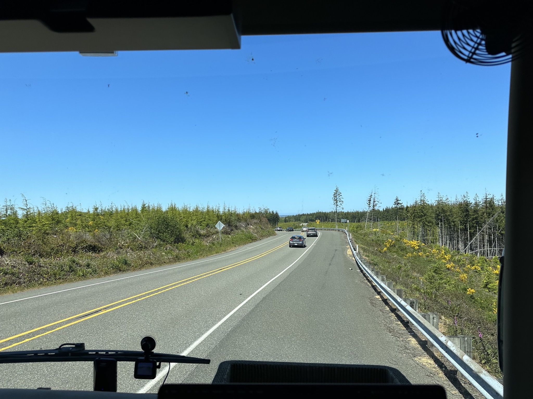 Slow vehicle turnout