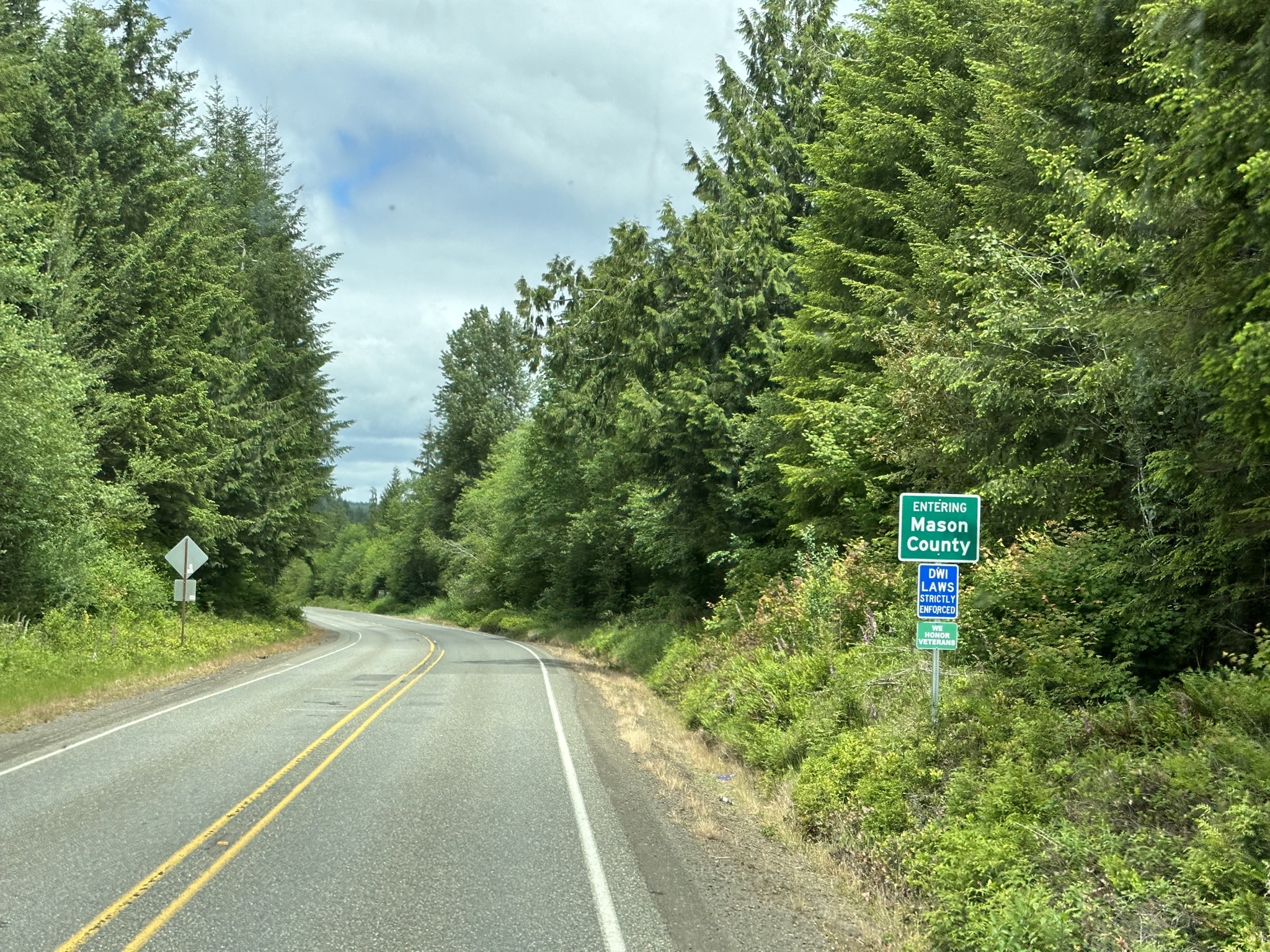Entering Mason County