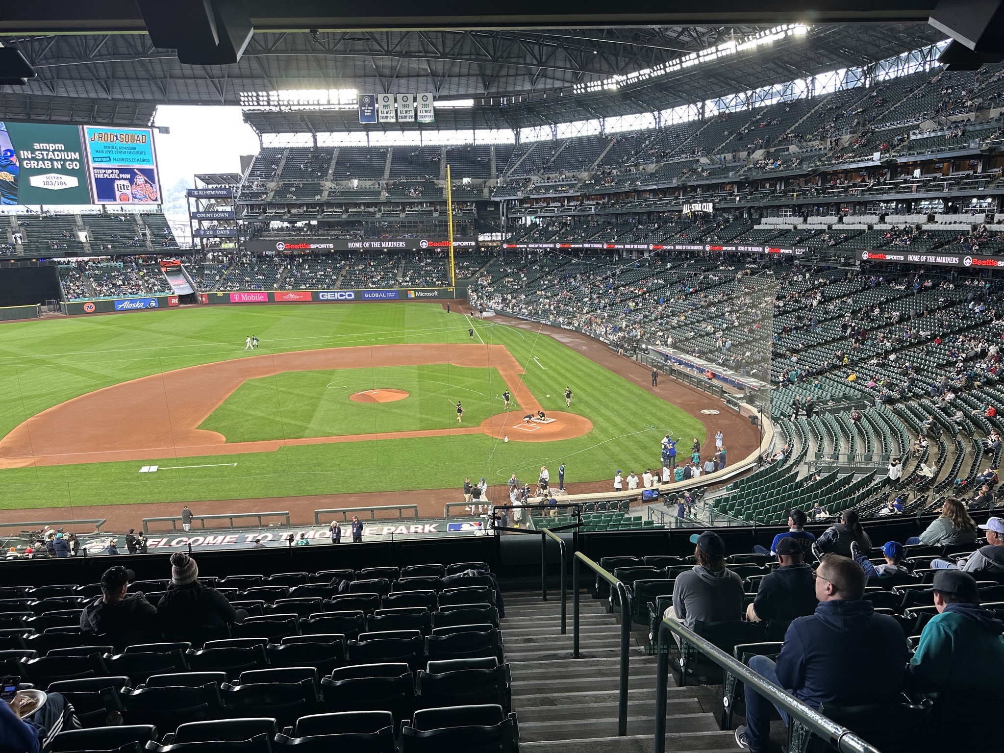 View from the club level
