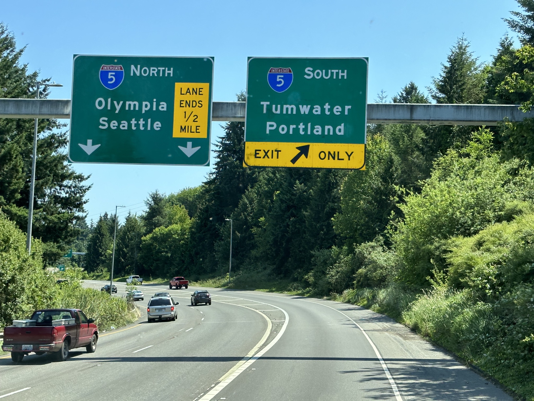 Heading to I-5 South