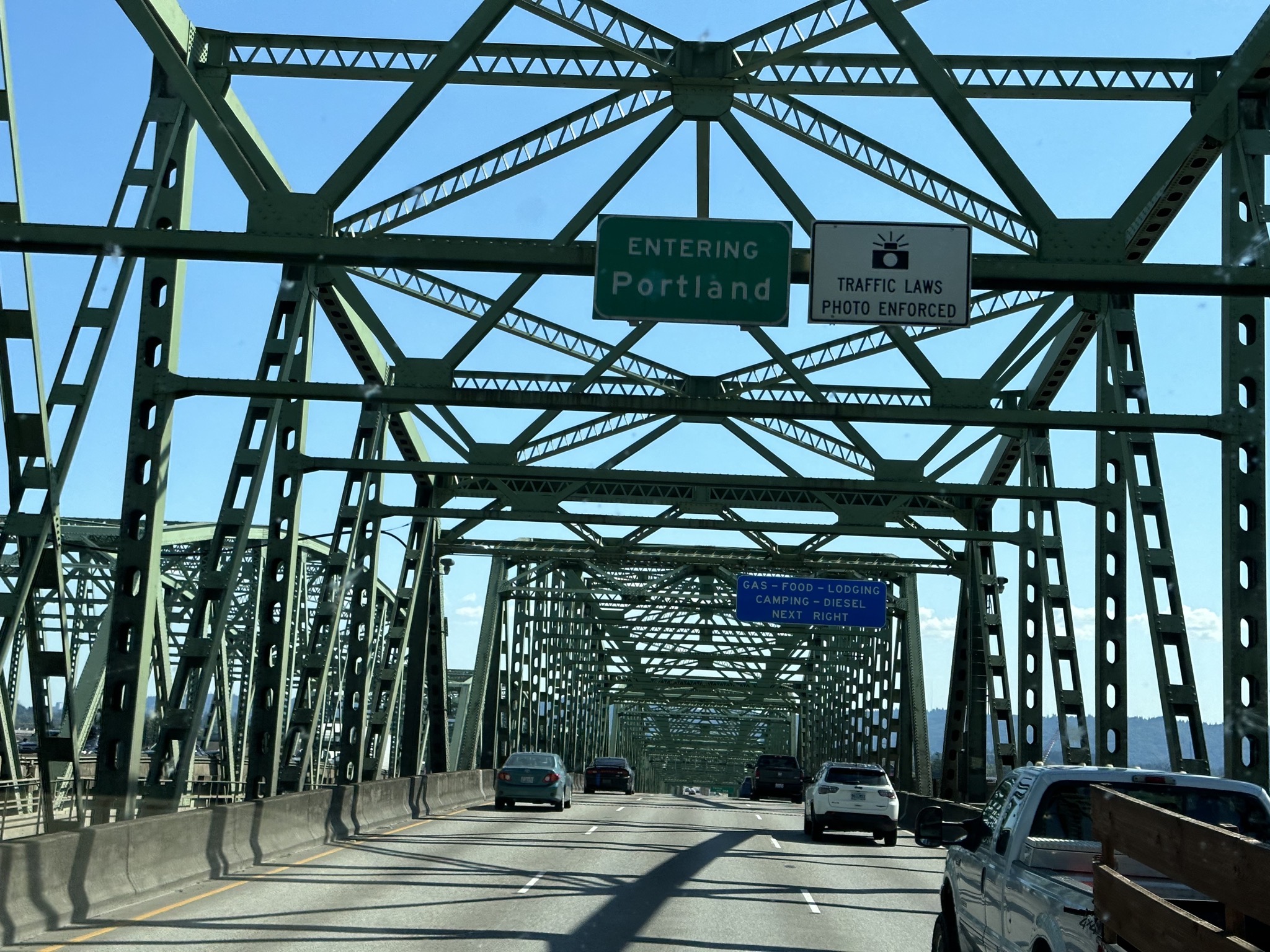 Entering Portland