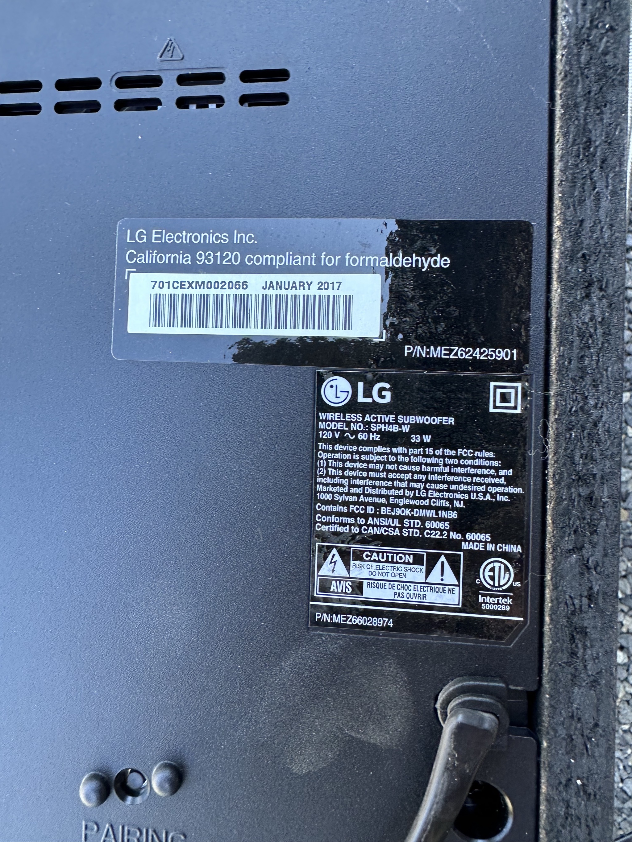 Subwoofer