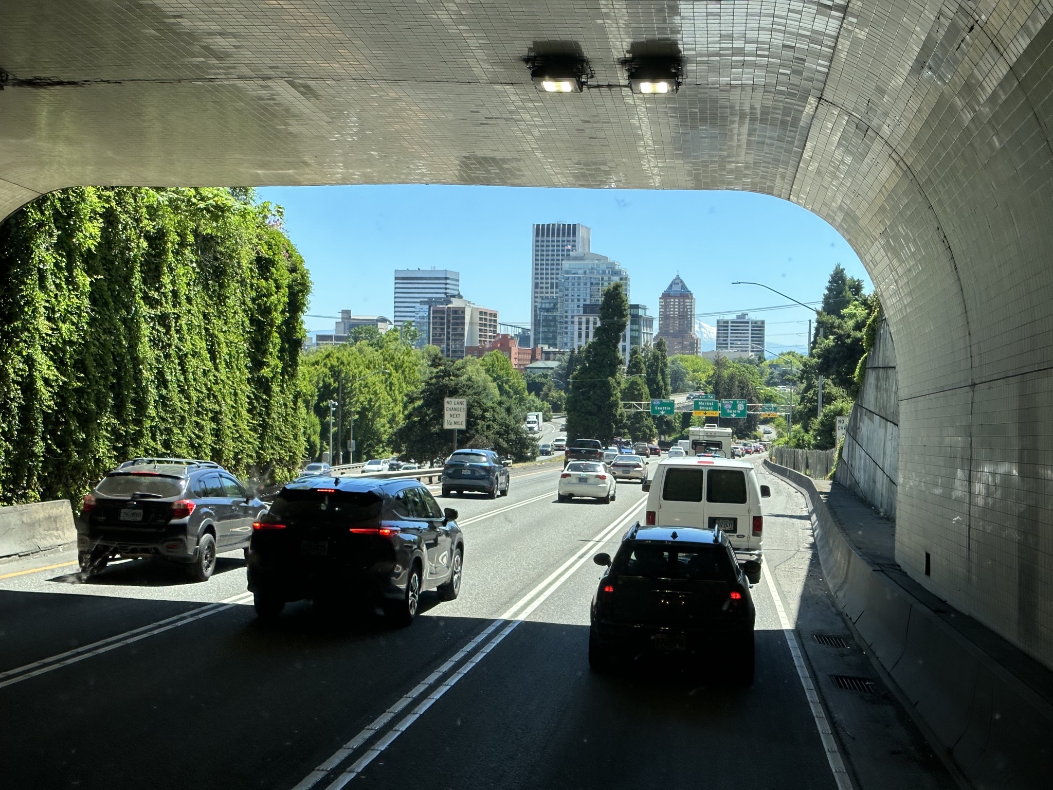 Freeway tunnel