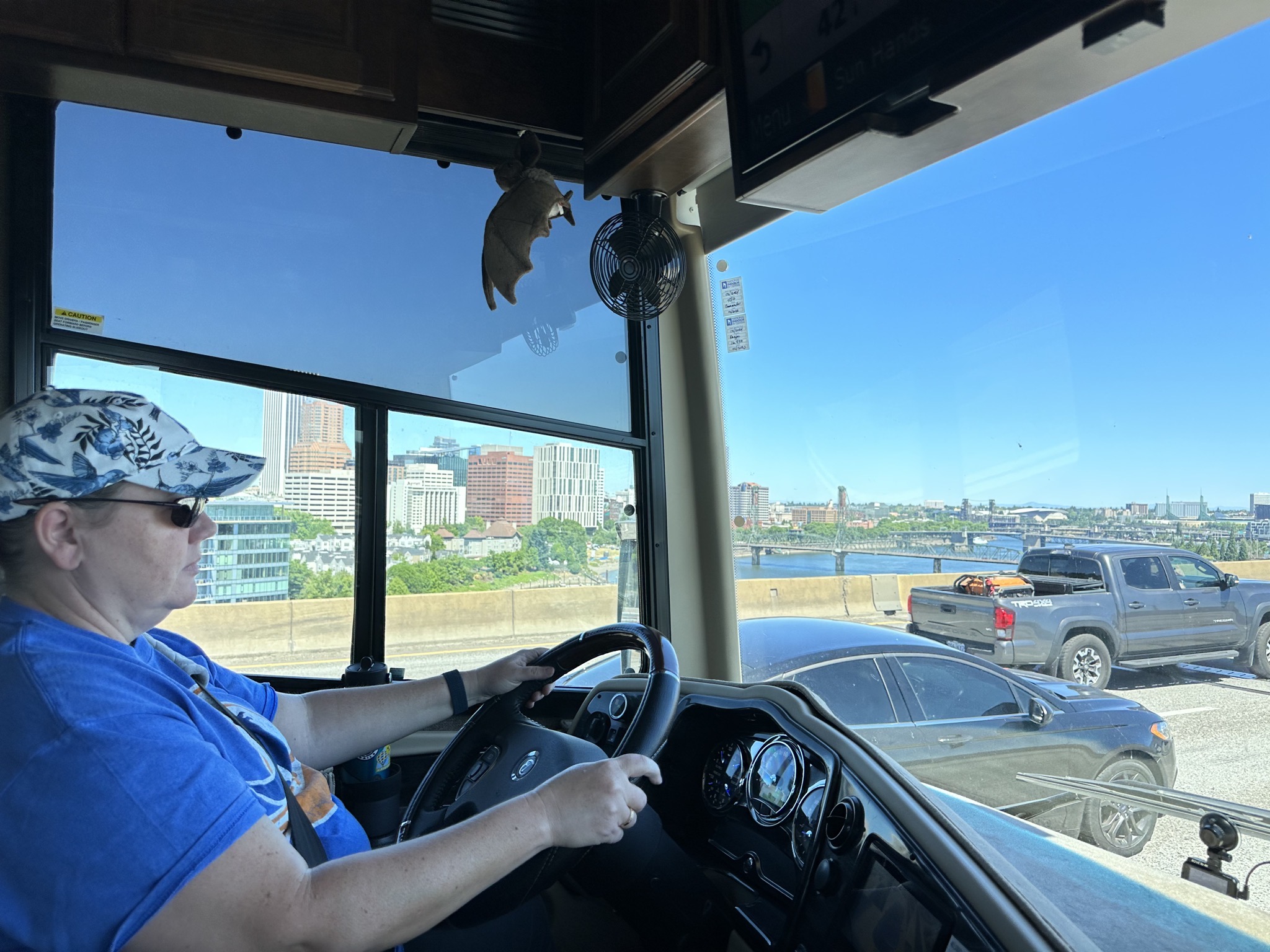 Jenn driving with Portland beyond