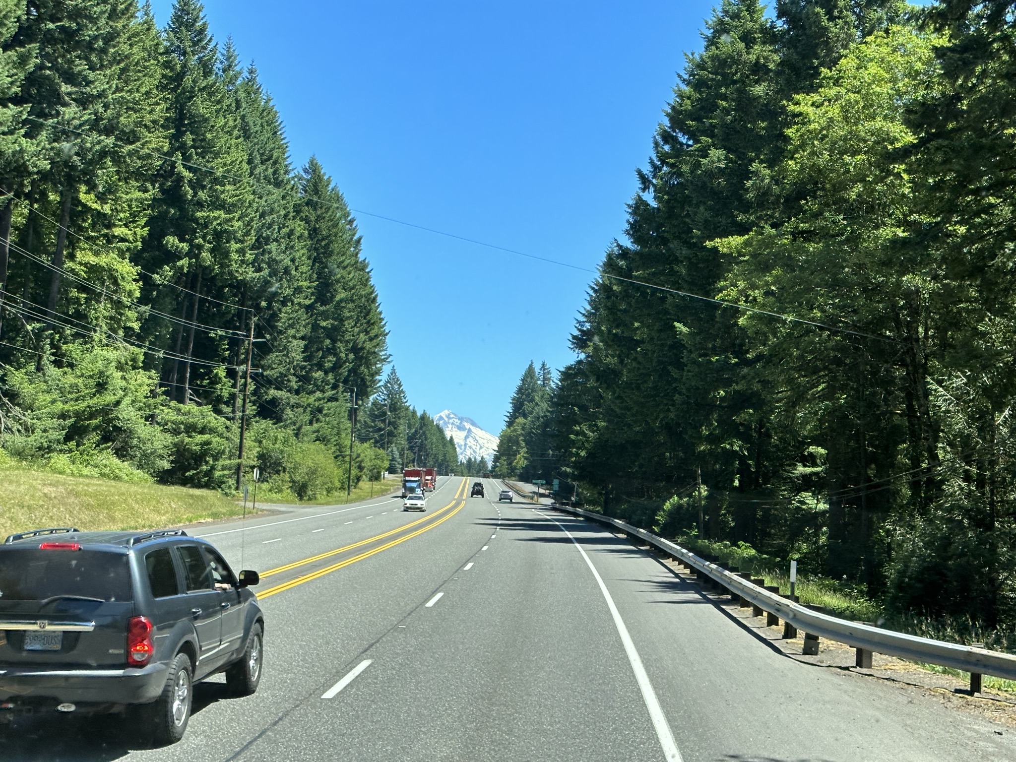 Glimpse of Mt Hood