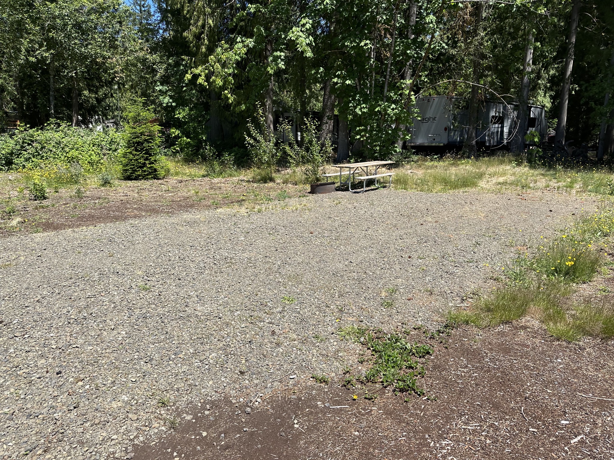 Our site before parking