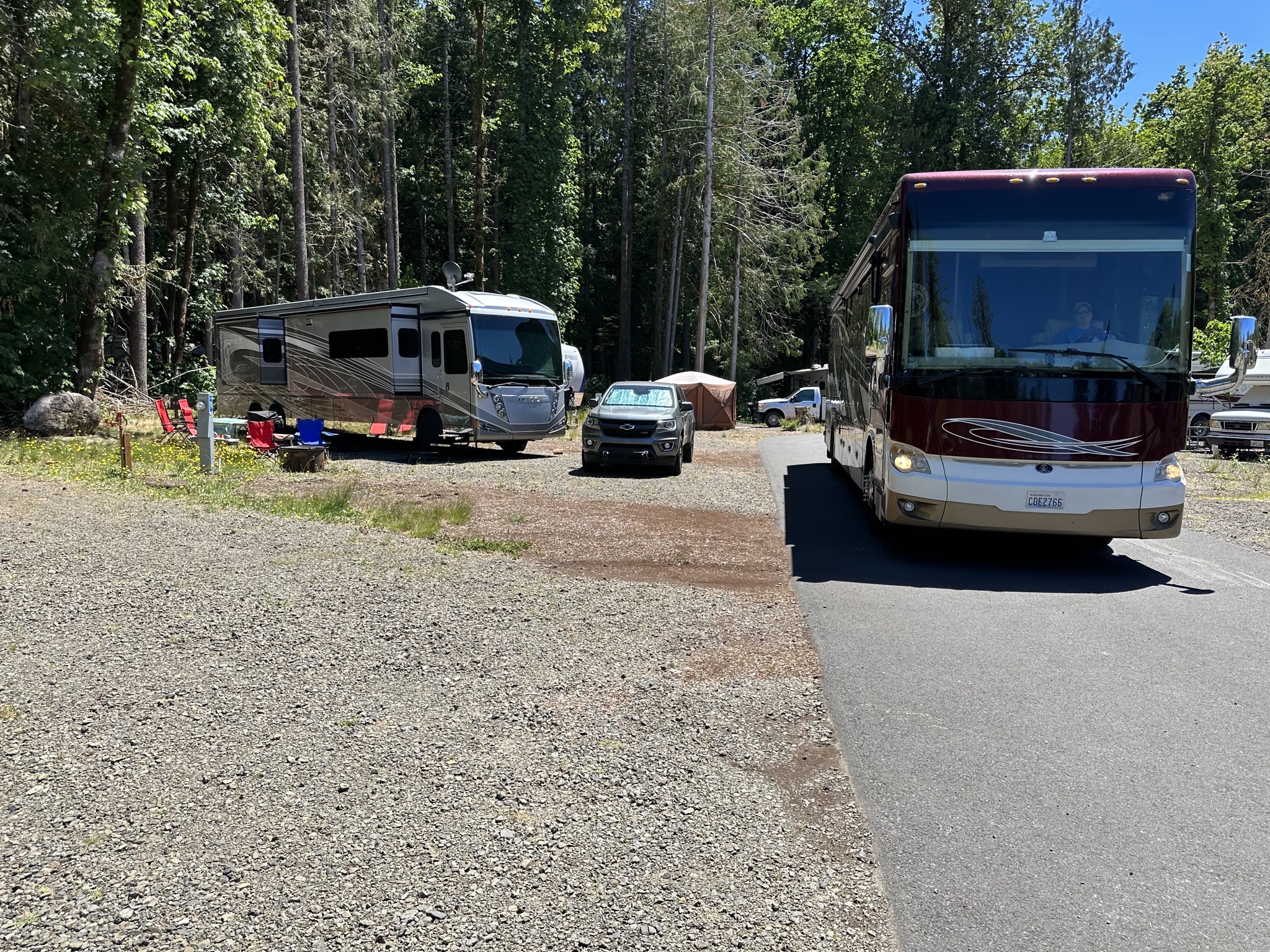 Our site before parking