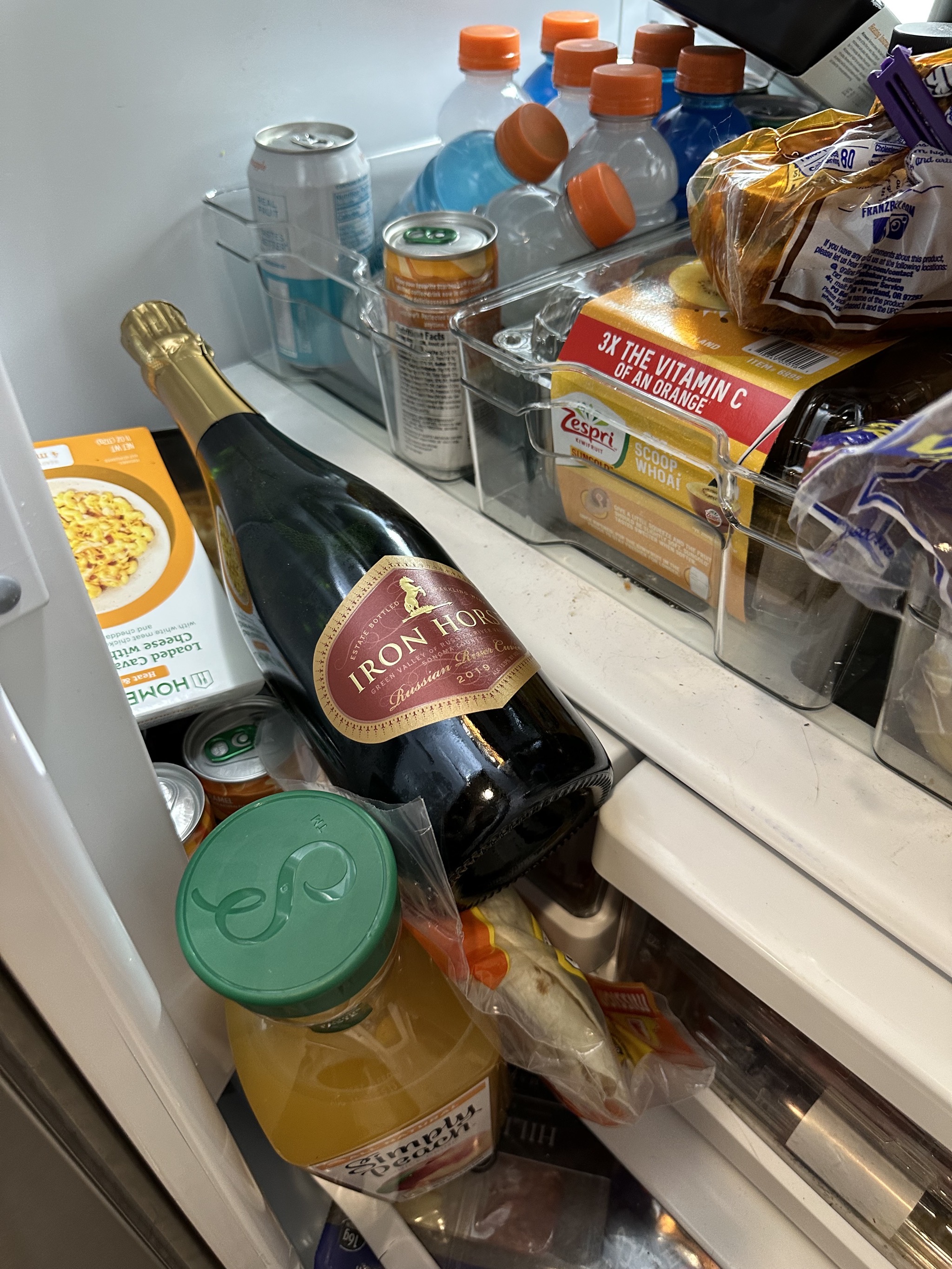 Fallen items in fridge