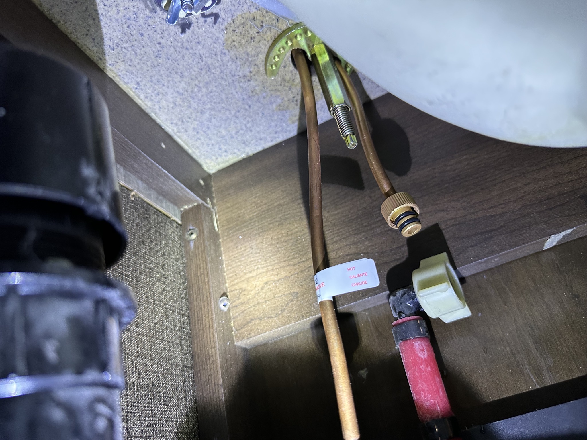 New faucet mounted