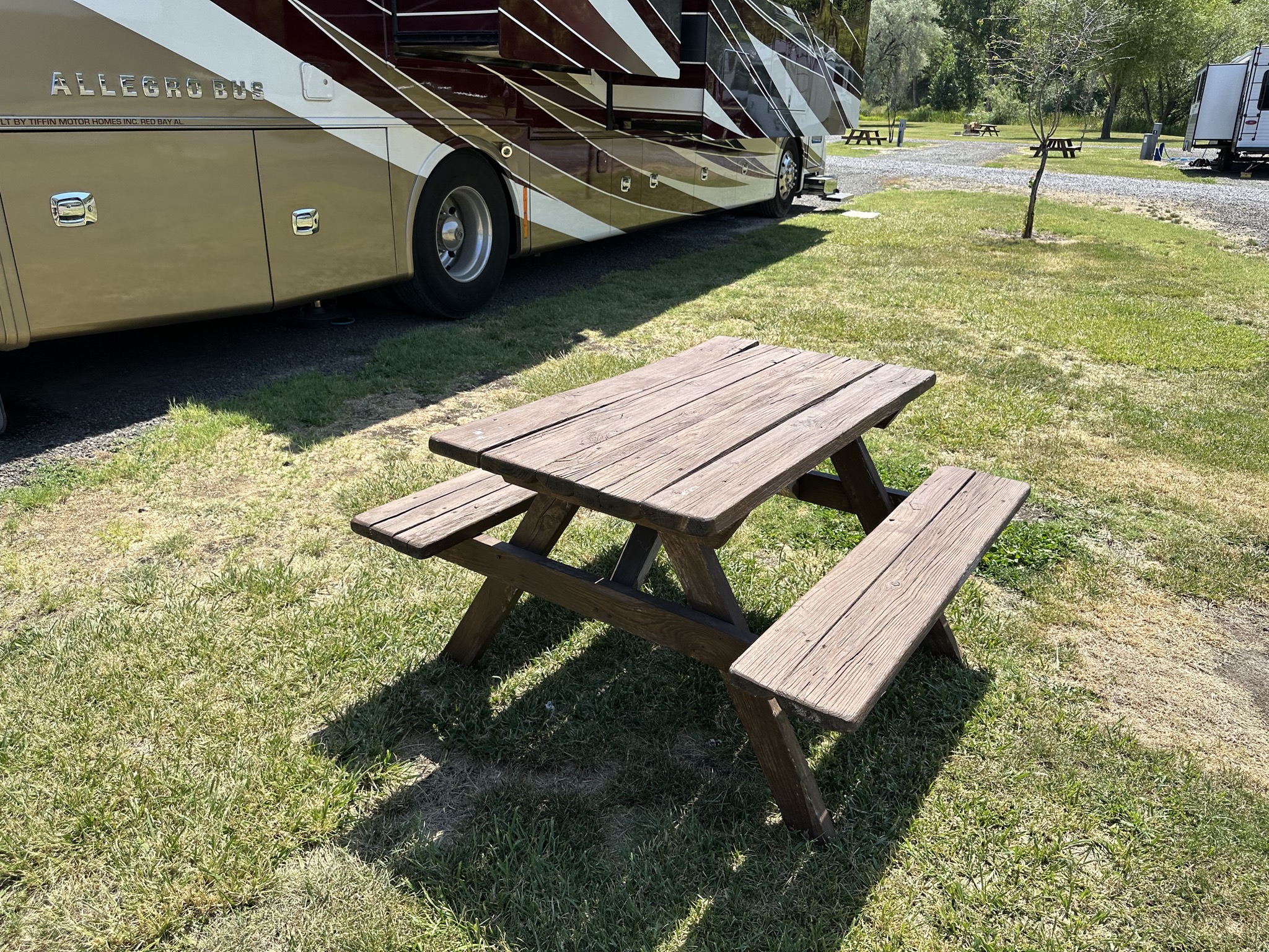 Tiny picnic table